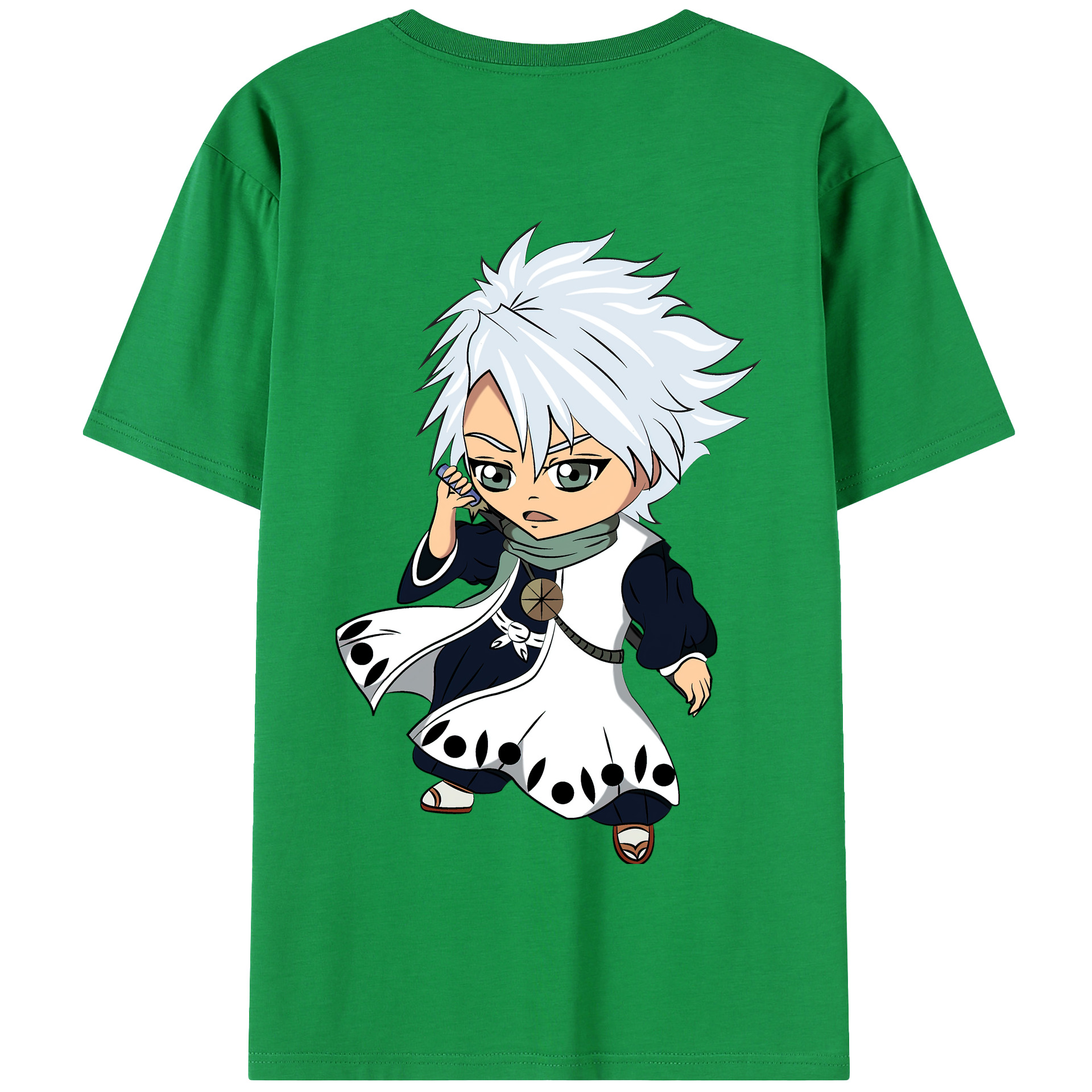 （画像用） ブリーチ 日番谷冬獅郎（ひつがや とうしろう） BLEACH Hitsugaya Toushirou 綿100％半袖Tシャツ（背面プリント）