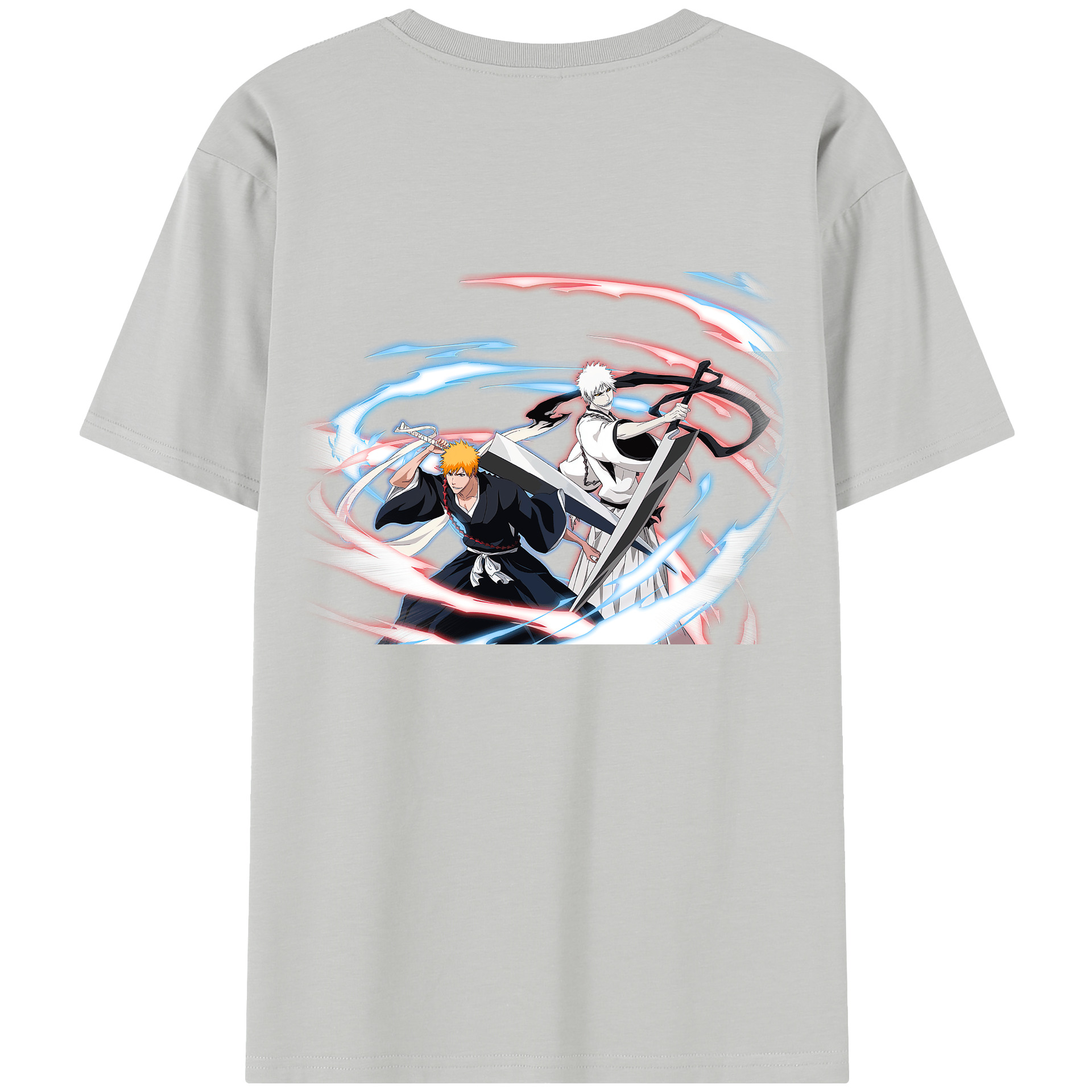 （画像用） ブリーチ 黒崎一護（くろさき いちご）BLEACH Kurosaki Ichigo 綿100％半袖Tシャツ（背面プリント）
