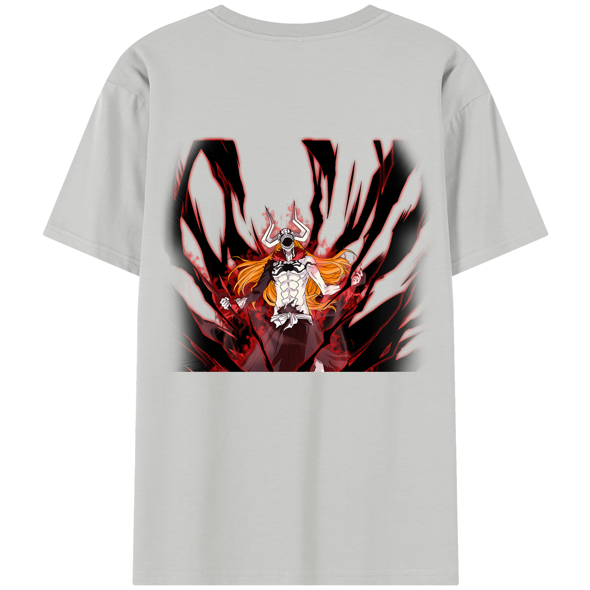 （画像用） ブリーチ 黒崎一護（くろさき いちご）BLEACH Kurosaki Ichigo 綿100％半袖Tシャツ（背面プリント）
