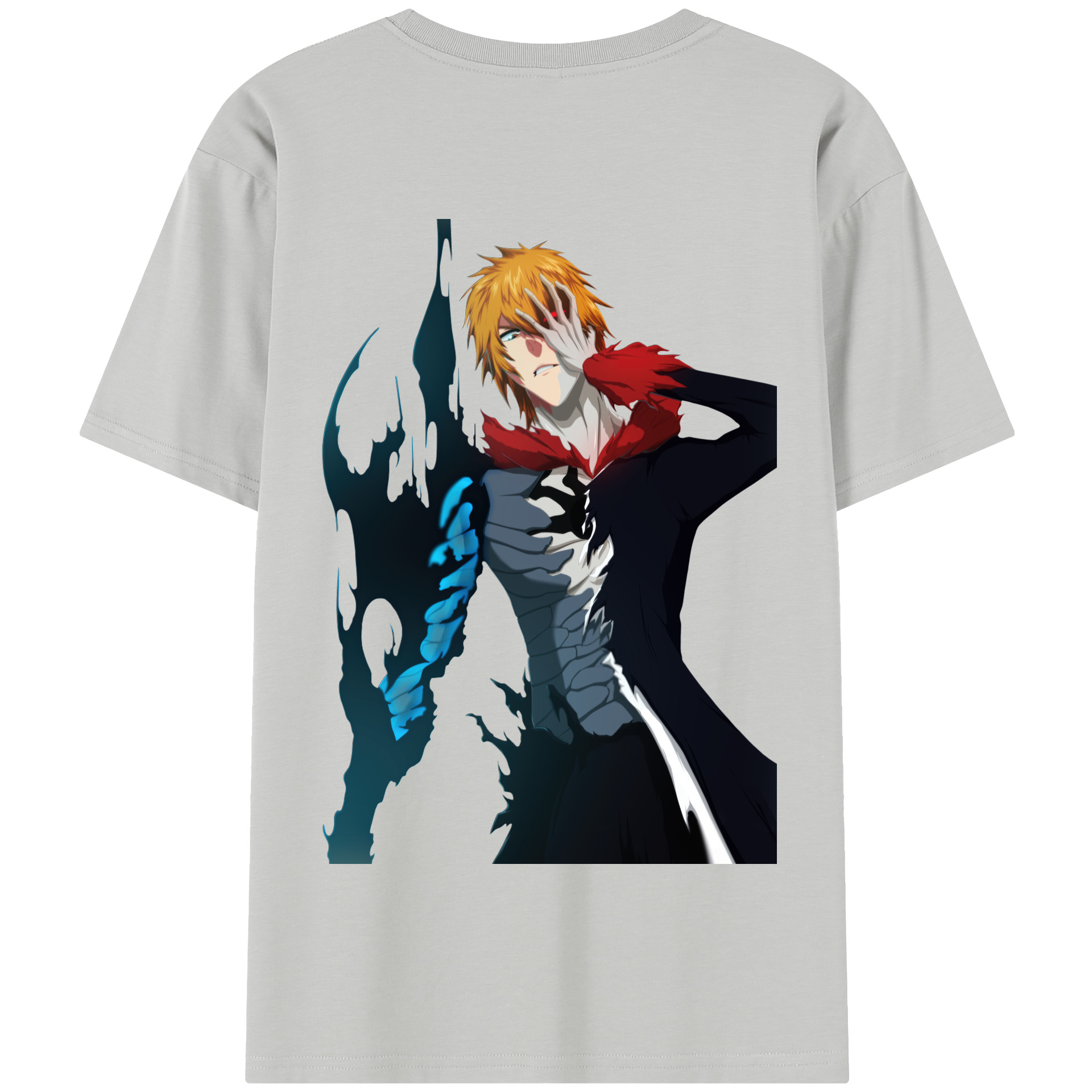 （画像用） ブリーチ 黒崎一護（くろさき いちご）BLEACH Kurosaki Ichigo 綿100％半袖Tシャツ（背面プリント）