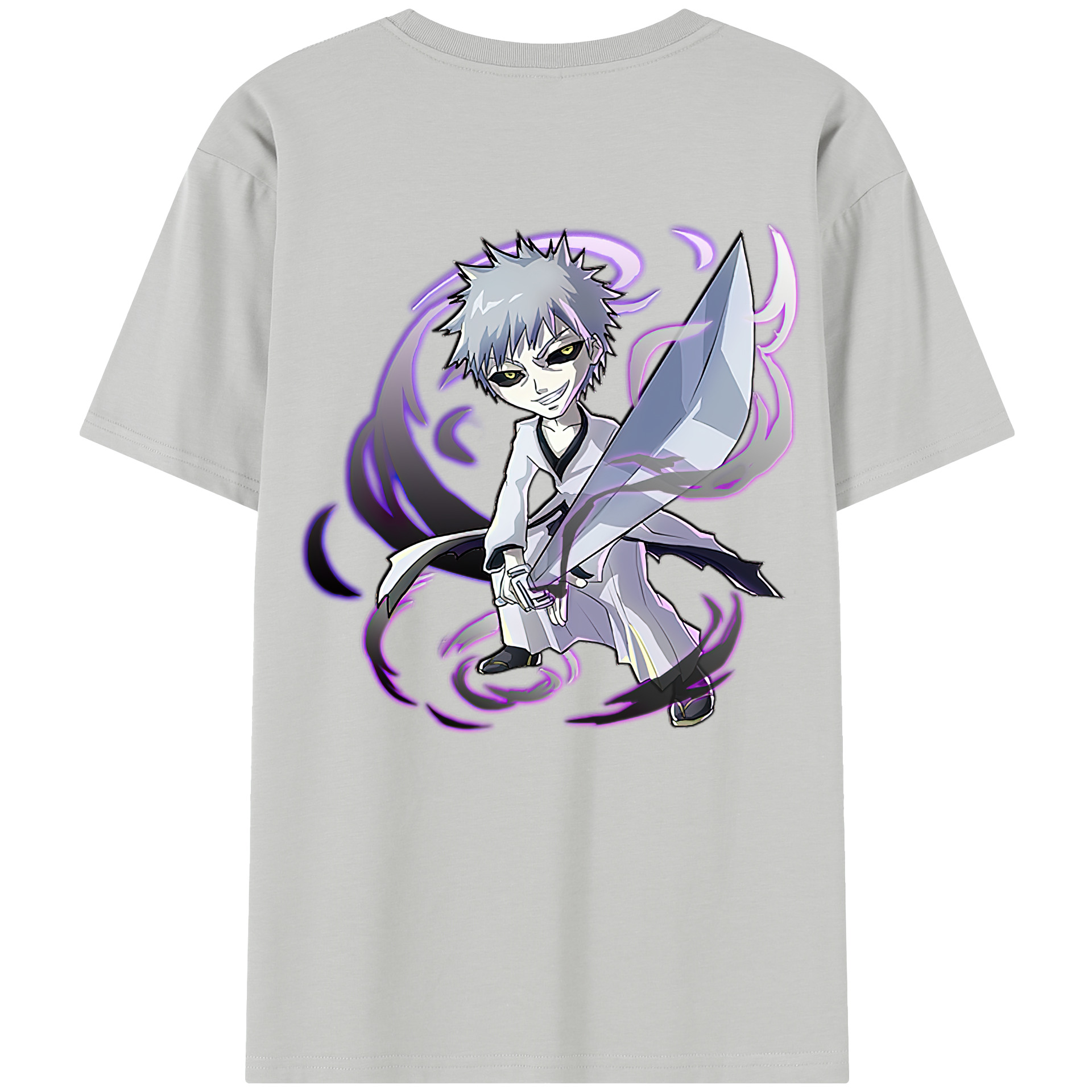（画像用） ブリーチ 黒崎一護（くろさき いちご）BLEACH Kurosaki Ichigo 綿100％半袖Tシャツ（背面プリント）