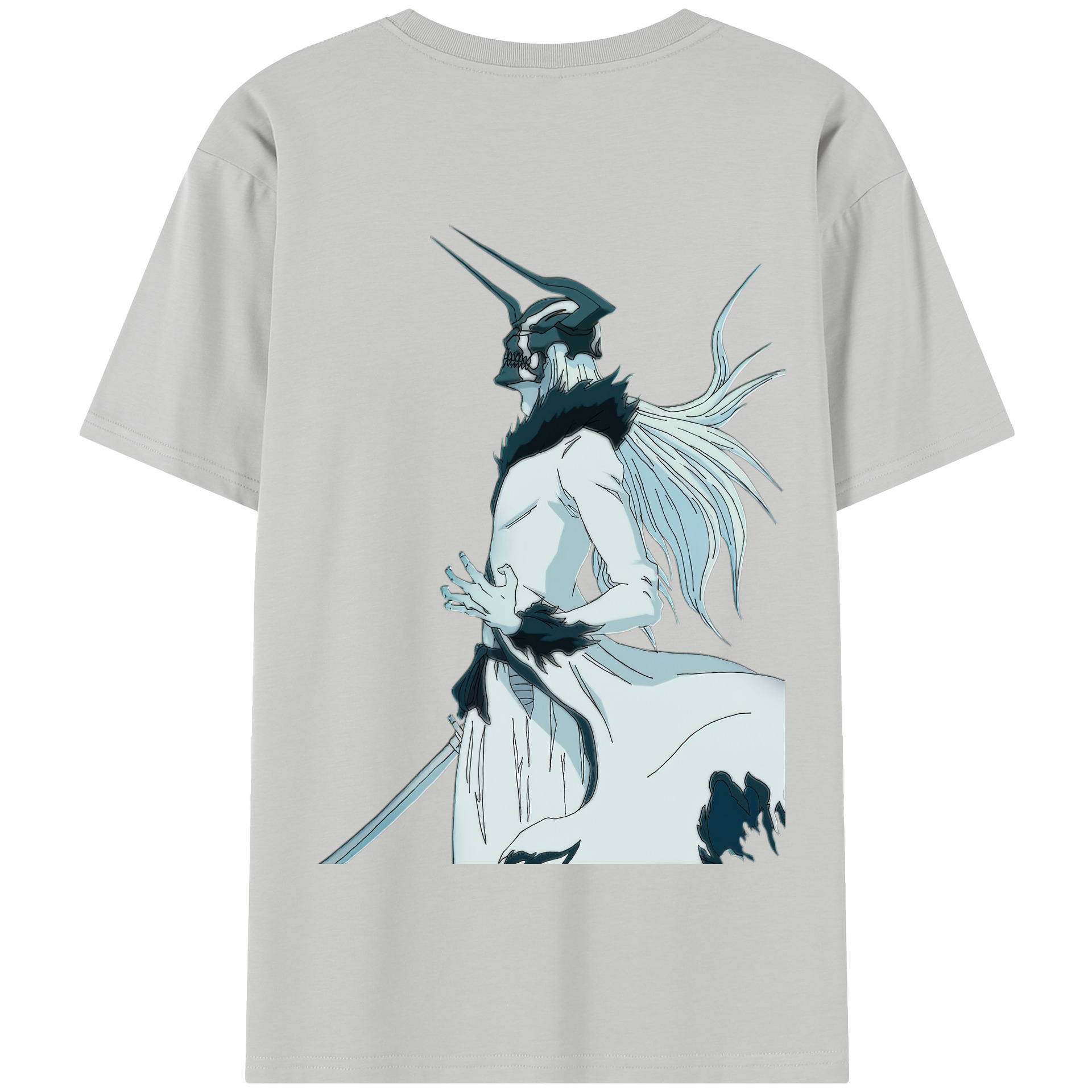 （画像用） ブリーチ 黒崎一護（くろさき いちご）BLEACH Kurosaki Ichigo 綿100％半袖Tシャツ（背面プリント）