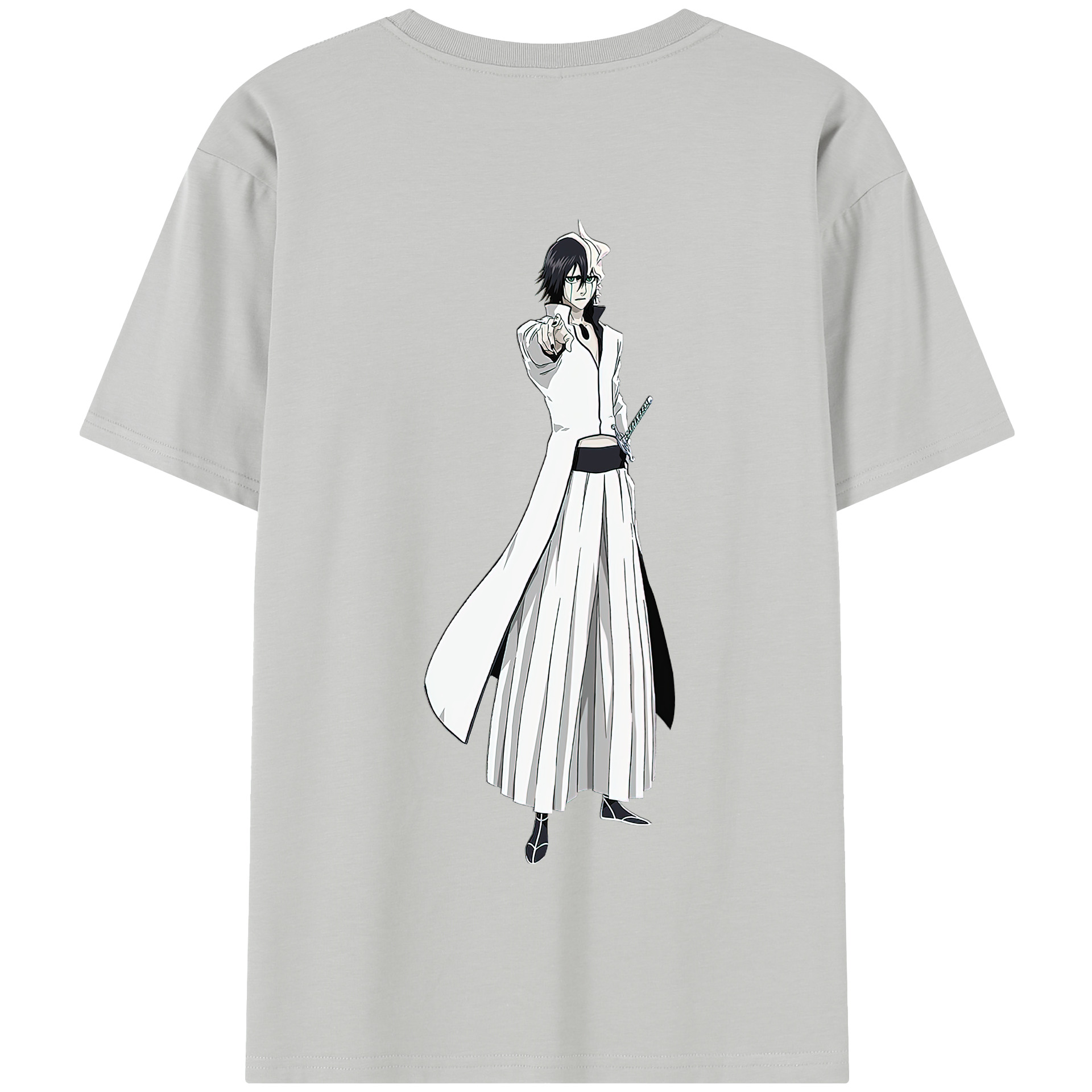 （画像用） ブリーチ ウルキオラ·シファー BLEACH Ulquiorra cifer 綿100％半袖Tシャツ（背面プリント）