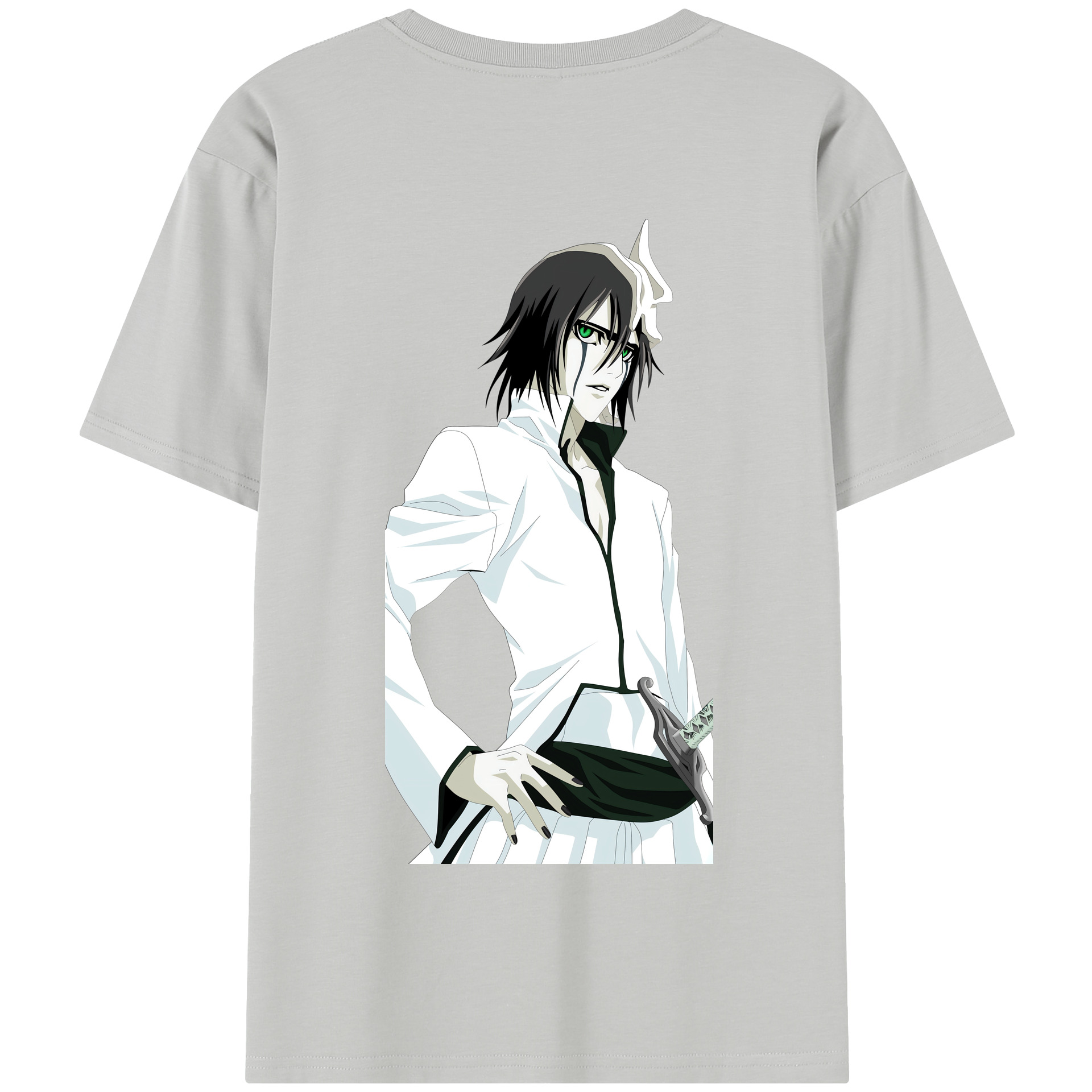 （画像用） ブリーチ ウルキオラ·シファー BLEACH Ulquiorra cifer 綿100％半袖Tシャツ（背面プリント）
