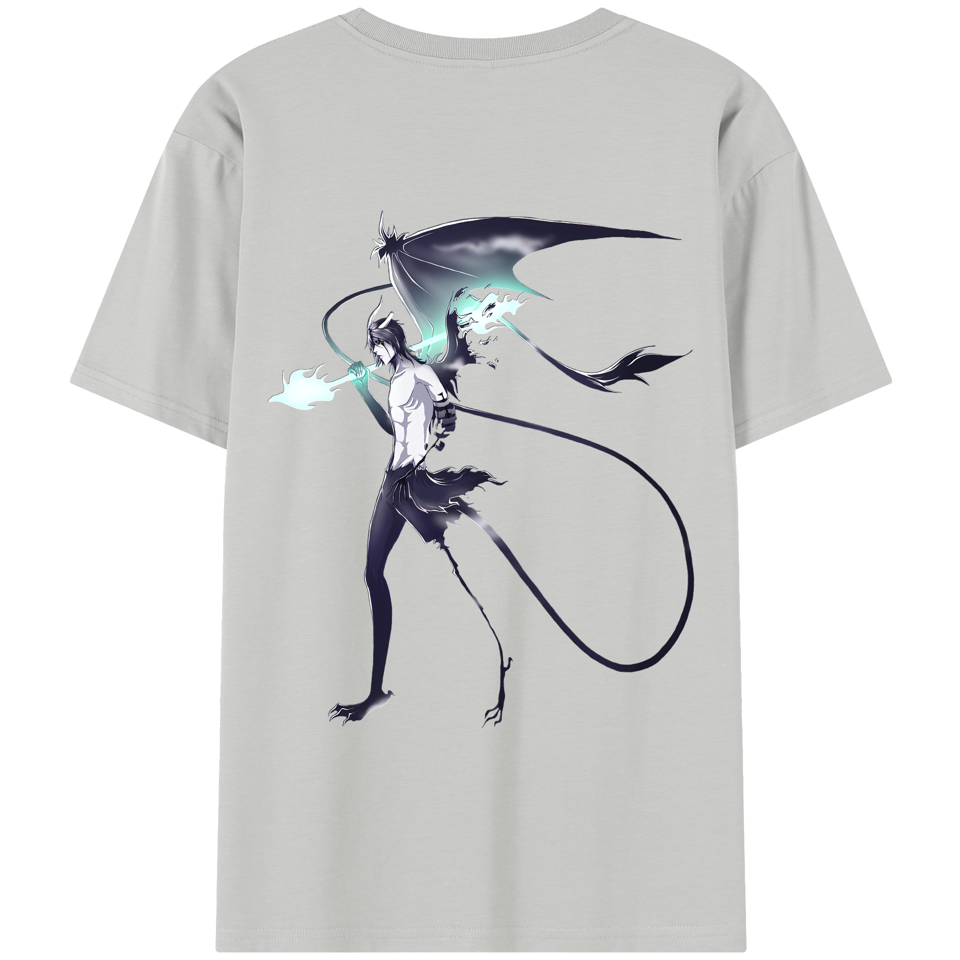 （画像用） ブリーチ ウルキオラ·シファー BLEACH Ulquiorra cifer 綿100％半袖Tシャツ（背面プリント）