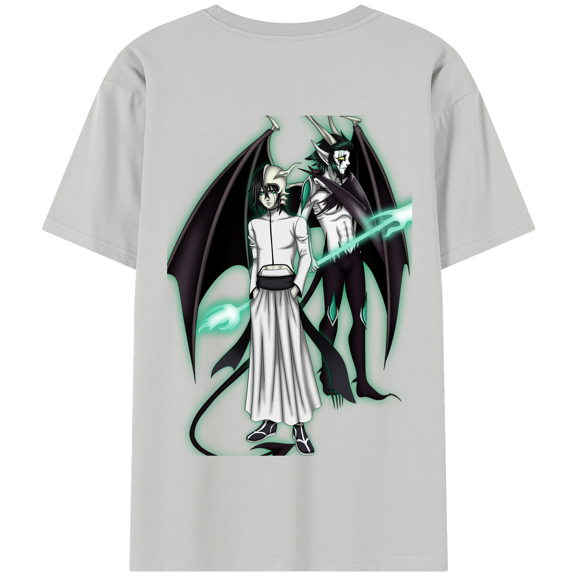 （画像用） ブリーチ ウルキオラ·シファー BLEACH Ulquiorra cifer 綿100％半袖Tシャツ（背面プリント）