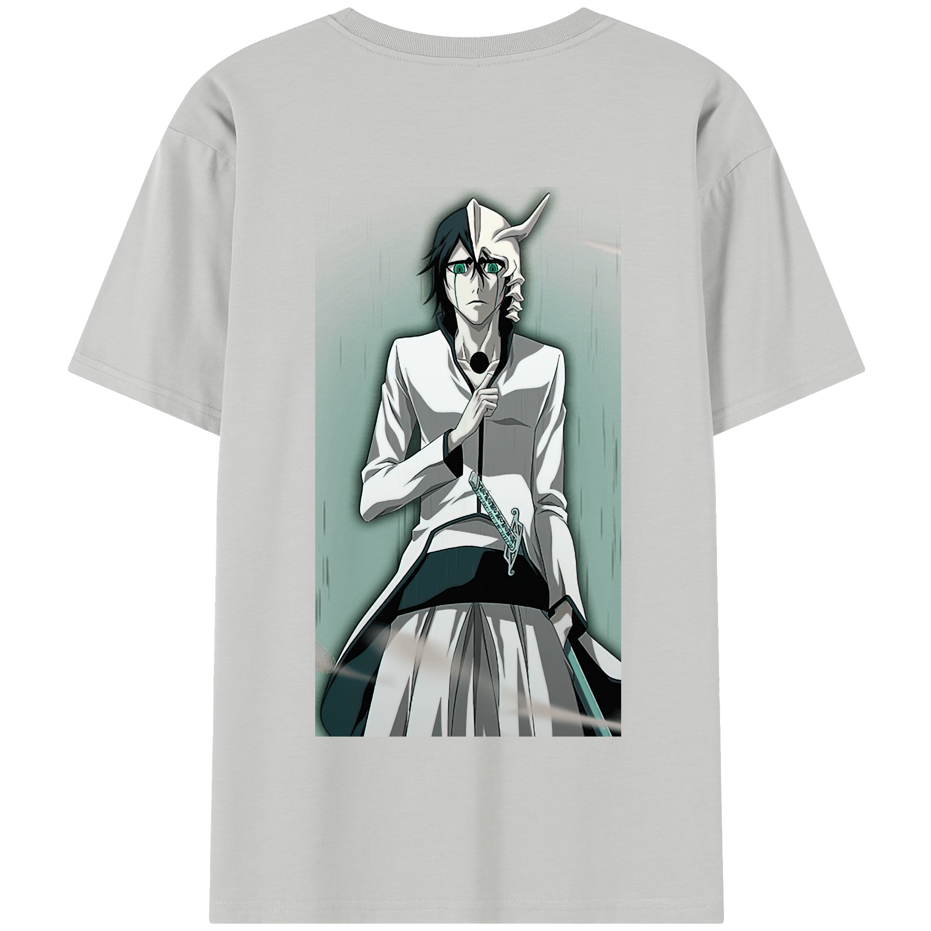 （画像用） ブリーチ ウルキオラ·シファー BLEACH Ulquiorra cifer 綿100％半袖Tシャツ（背面プリント）