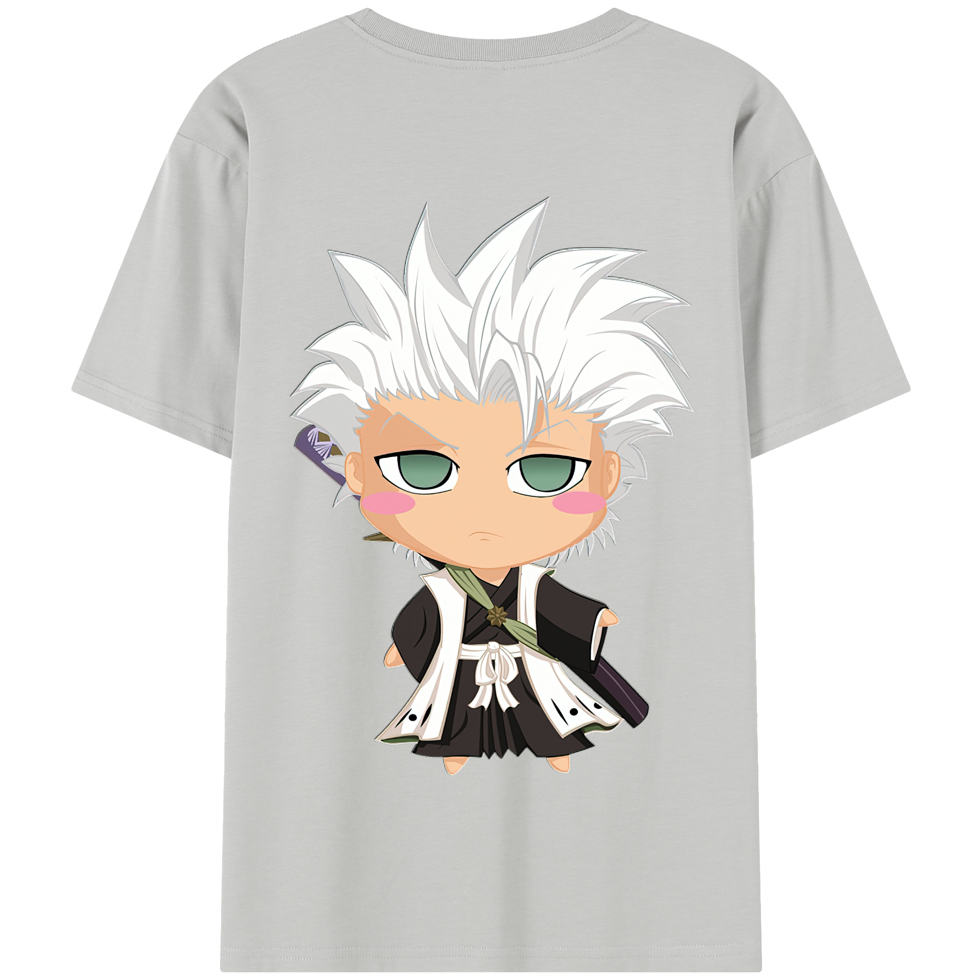 （画像用） ブリーチ 日番谷冬獅郎（ひつがや とうしろう） BLEACH Hitsugaya Toushirou 綿100％半袖Tシャツ（背面プリント）