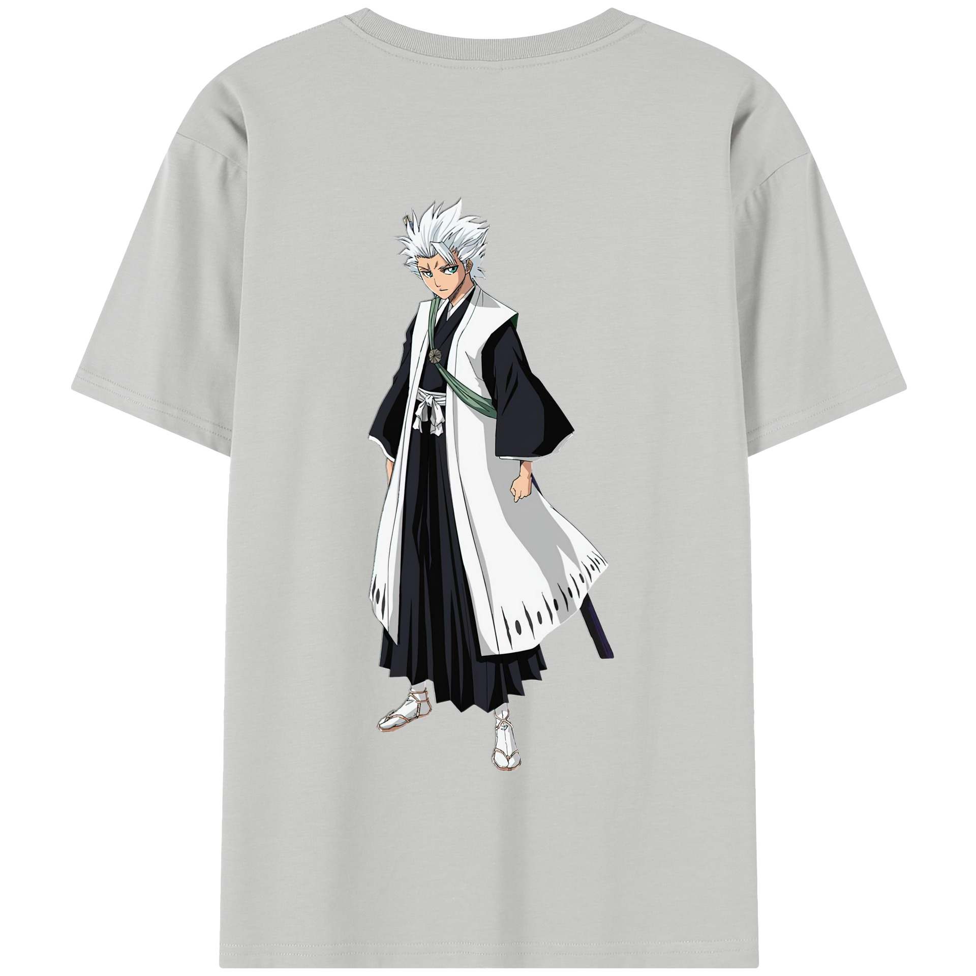 （画像用） ブリーチ 日番谷冬獅郎（ひつがや とうしろう） BLEACH Hitsugaya Toushirou 綿100％半袖Tシャツ（背面プリント）