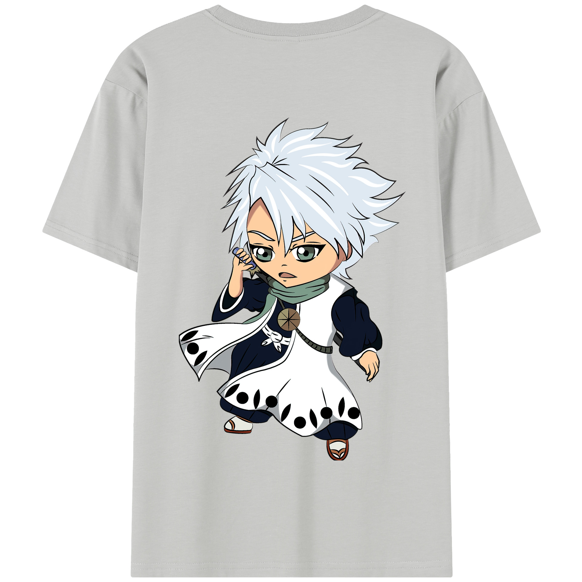 （画像用） ブリーチ 日番谷冬獅郎（ひつがや とうしろう） BLEACH Hitsugaya Toushirou 綿100％半袖Tシャツ（背面プリント）