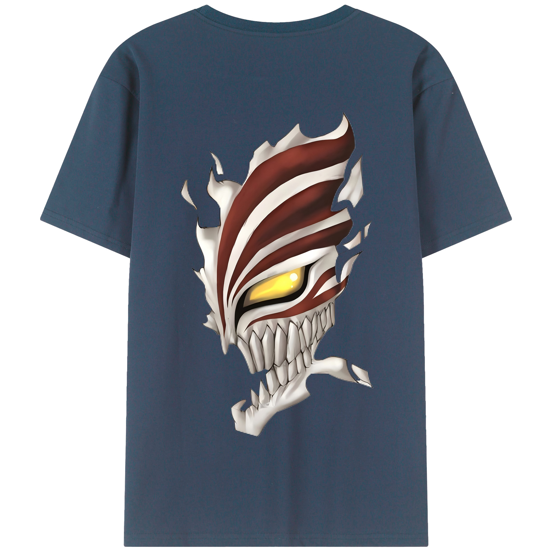 （画像用） ブリーチ 黒崎一護（くろさき いちご）BLEACH Kurosaki Ichigo 綿100％半袖Tシャツ（背面プリント）