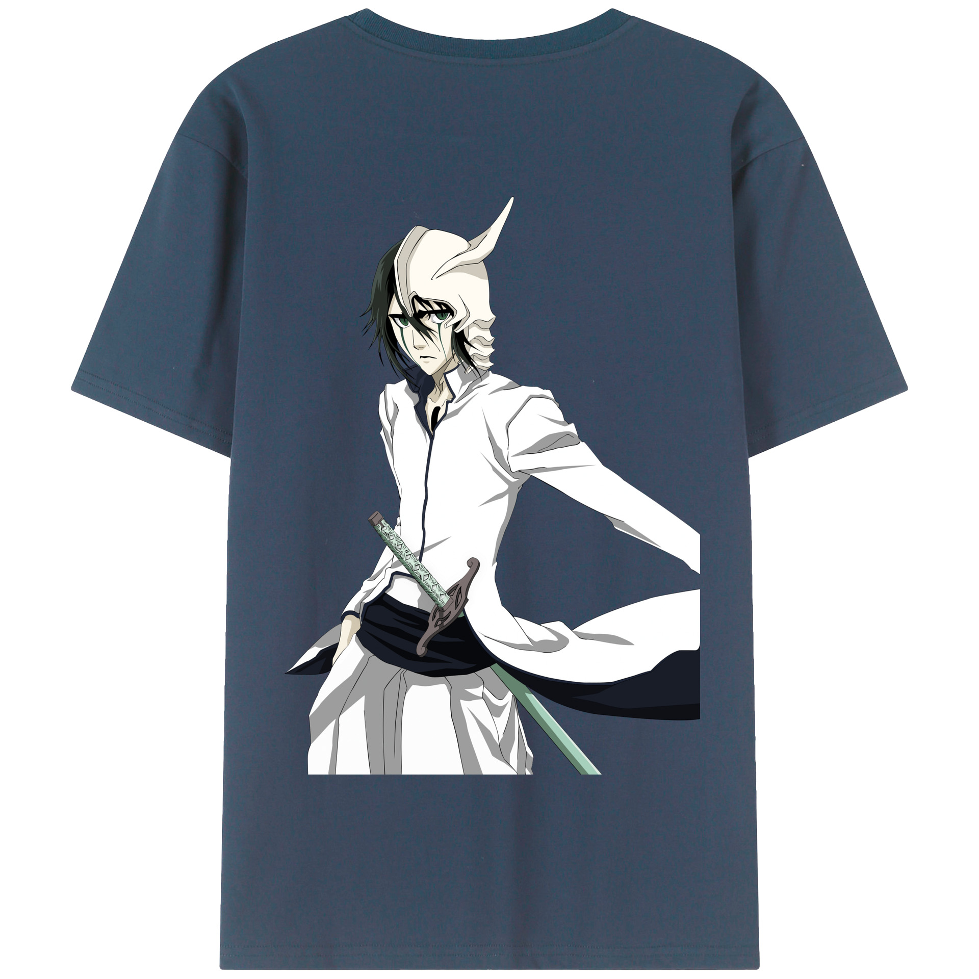 （画像用） ブリーチ ウルキオラ·シファー BLEACH Ulquiorra cifer 綿100％半袖Tシャツ（背面プリント）
