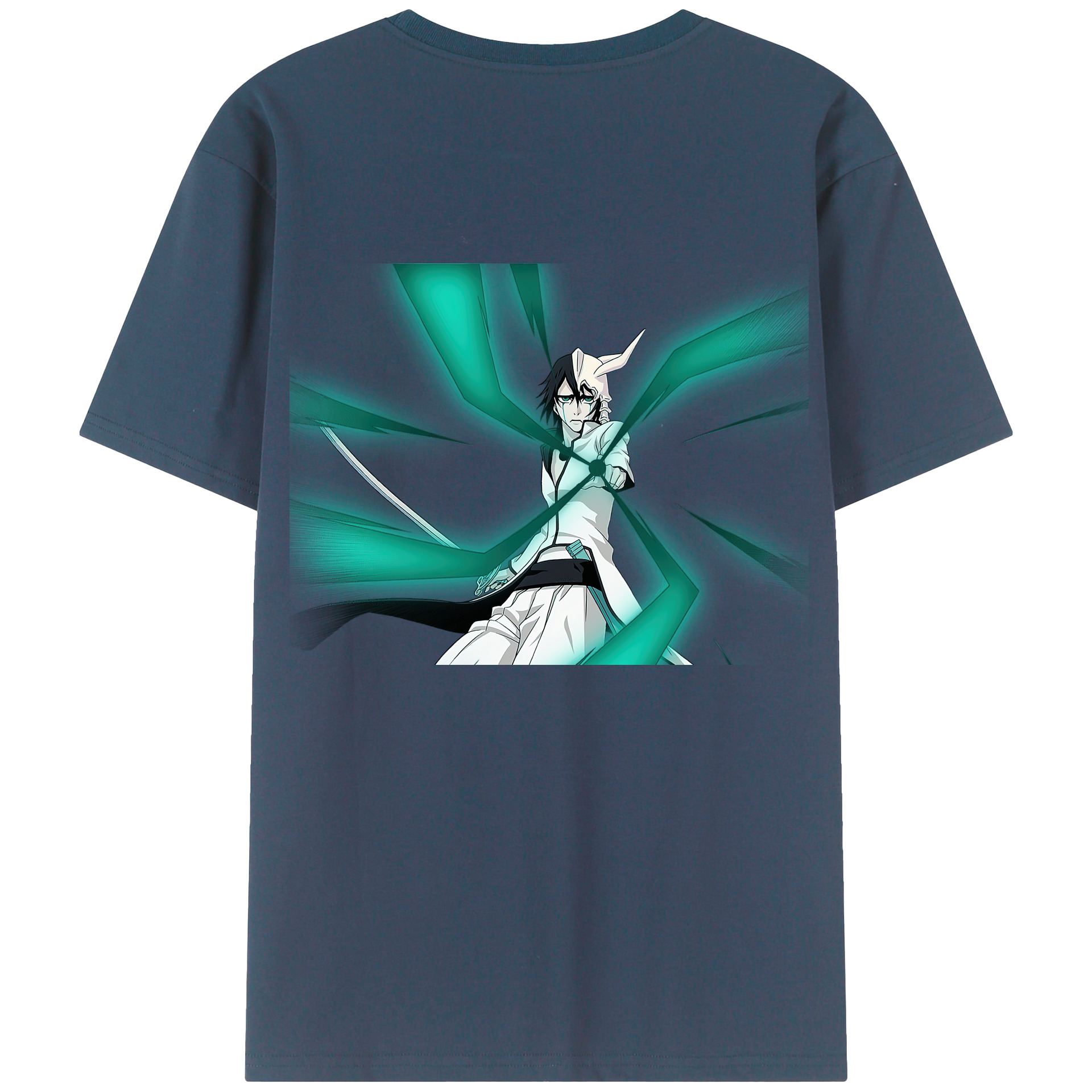 （画像用） ブリーチ ウルキオラ·シファー BLEACH Ulquiorra cifer 綿100％半袖Tシャツ（背面プリント）