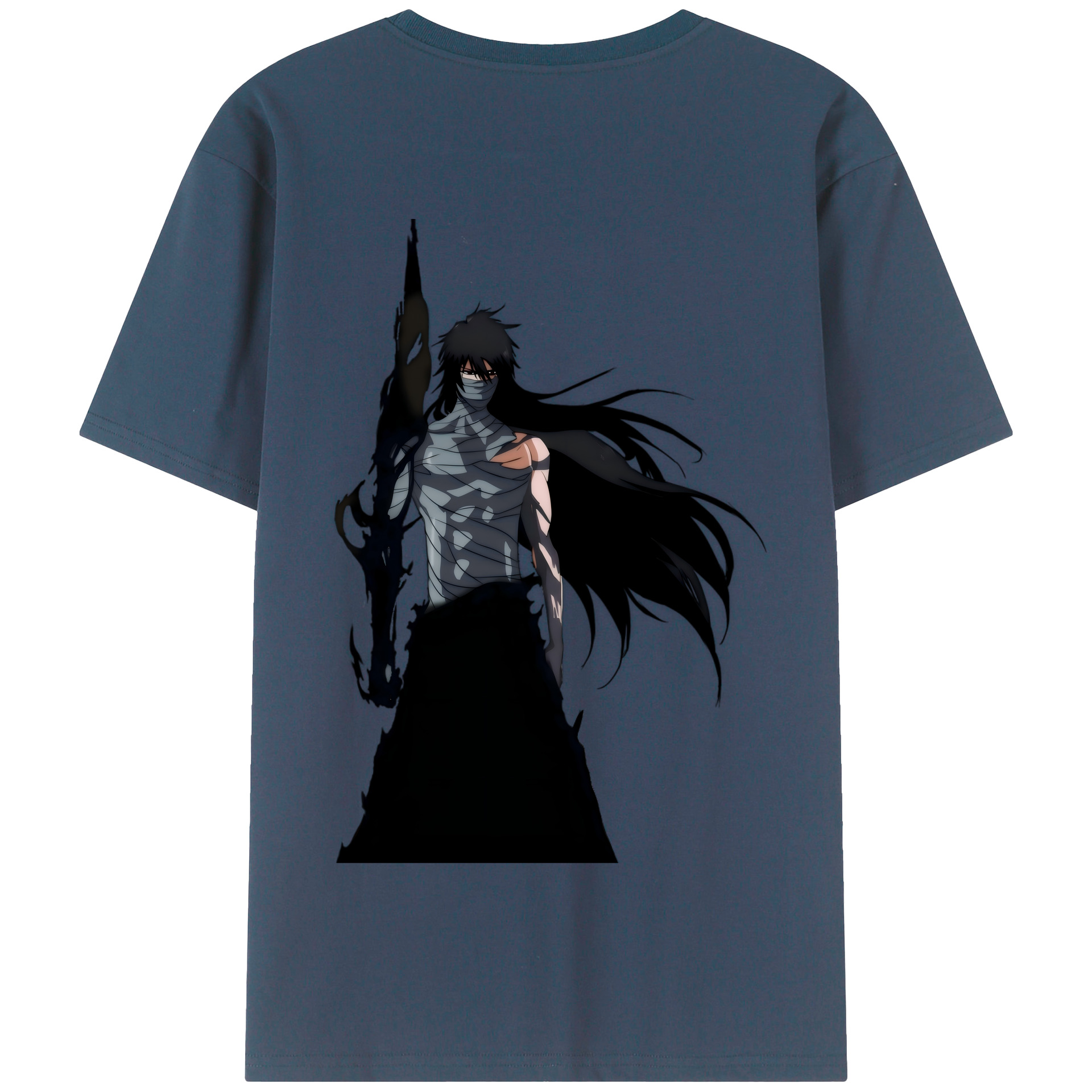 （画像用） ブリーチ 黒崎一護（くろさき いちご）BLEACH Kurosaki Ichigo 綿100％半袖Tシャツ（背面プリント）