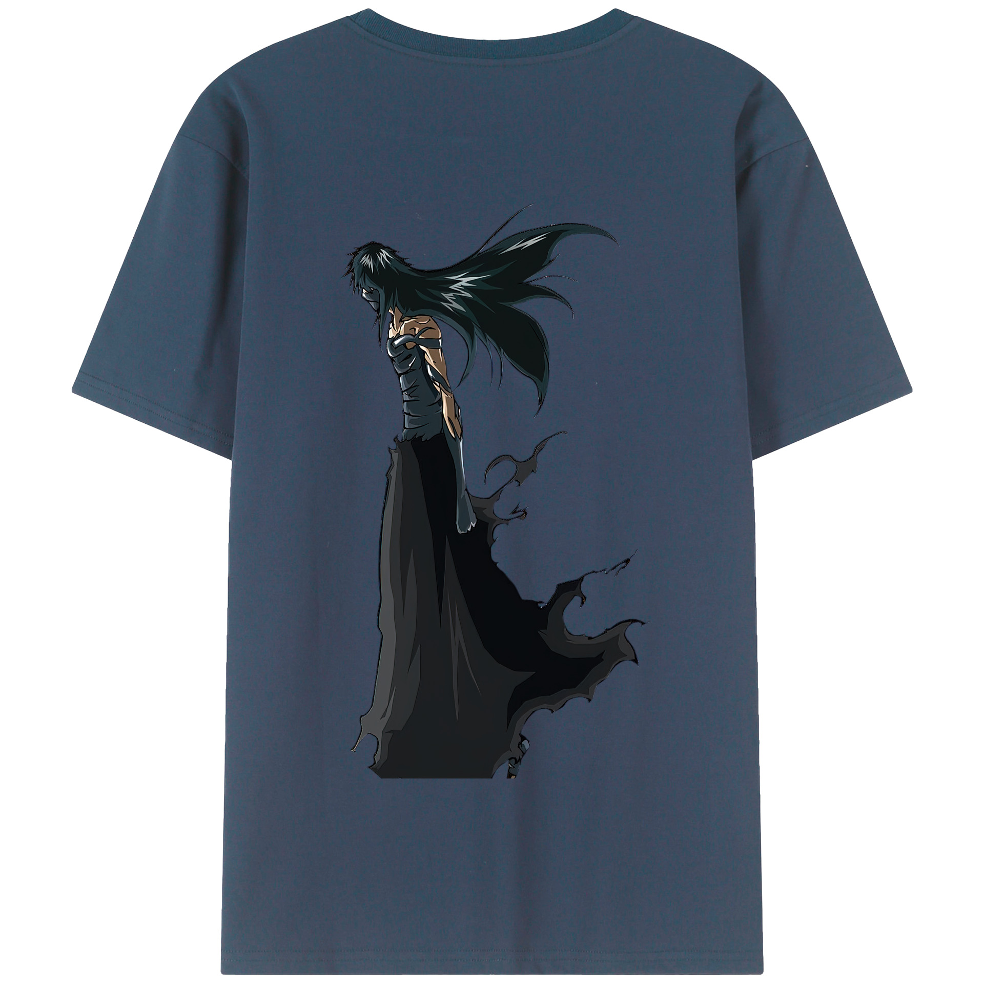 （画像用） ブリーチ 黒崎一護（くろさき いちご）BLEACH Kurosaki Ichigo 綿100％半袖Tシャツ（背面プリント）
