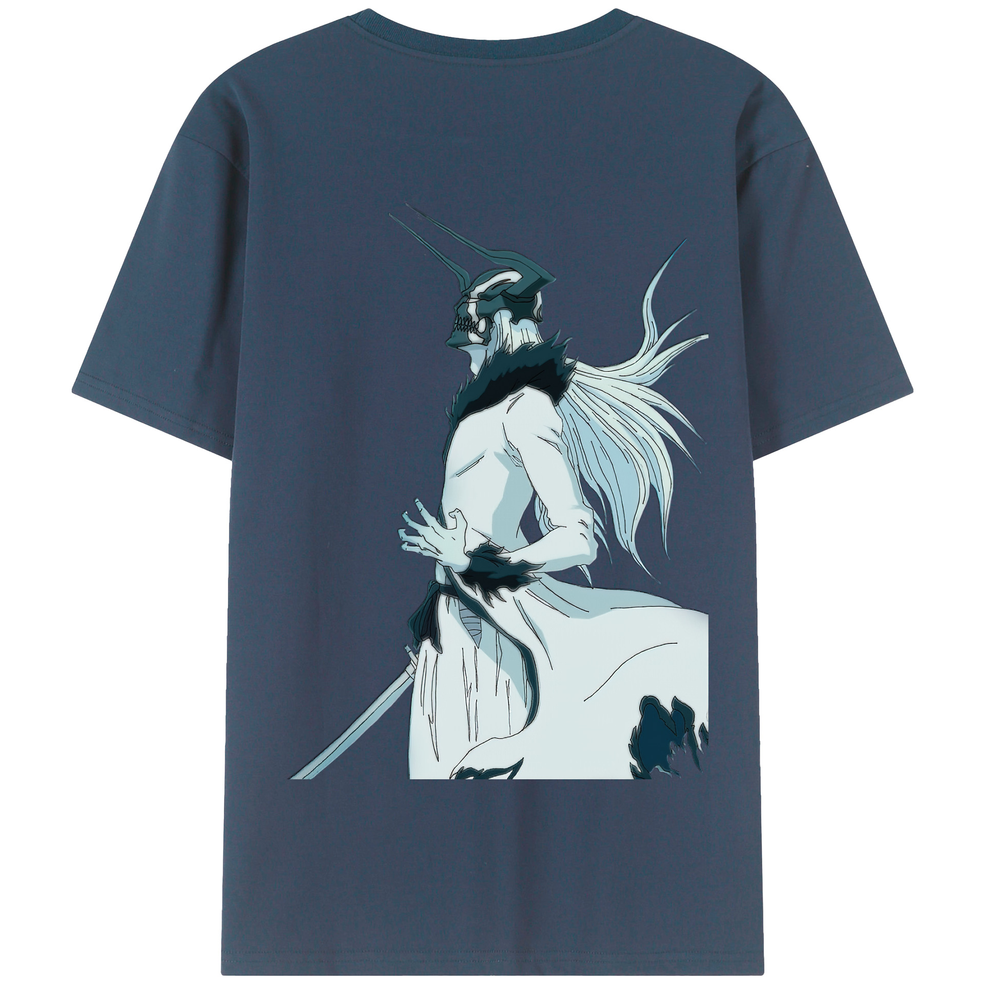 （画像用） ブリーチ 黒崎一護（くろさき いちご）BLEACH Kurosaki Ichigo 綿100％半袖Tシャツ（背面プリント）