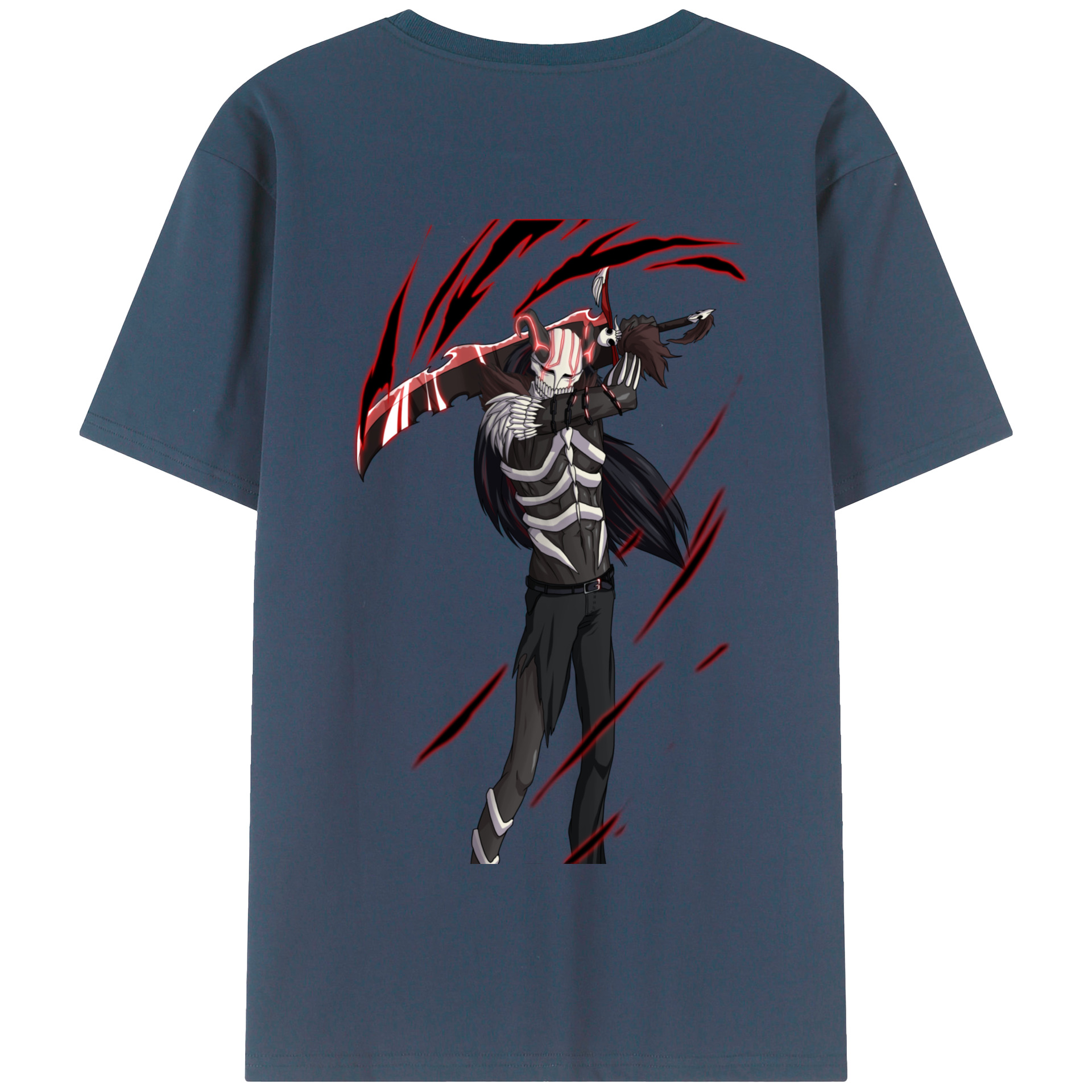 （画像用） ブリーチ 黒崎一護（くろさき いちご）BLEACH Kurosaki Ichigo 綿100％半袖Tシャツ（背面プリント）