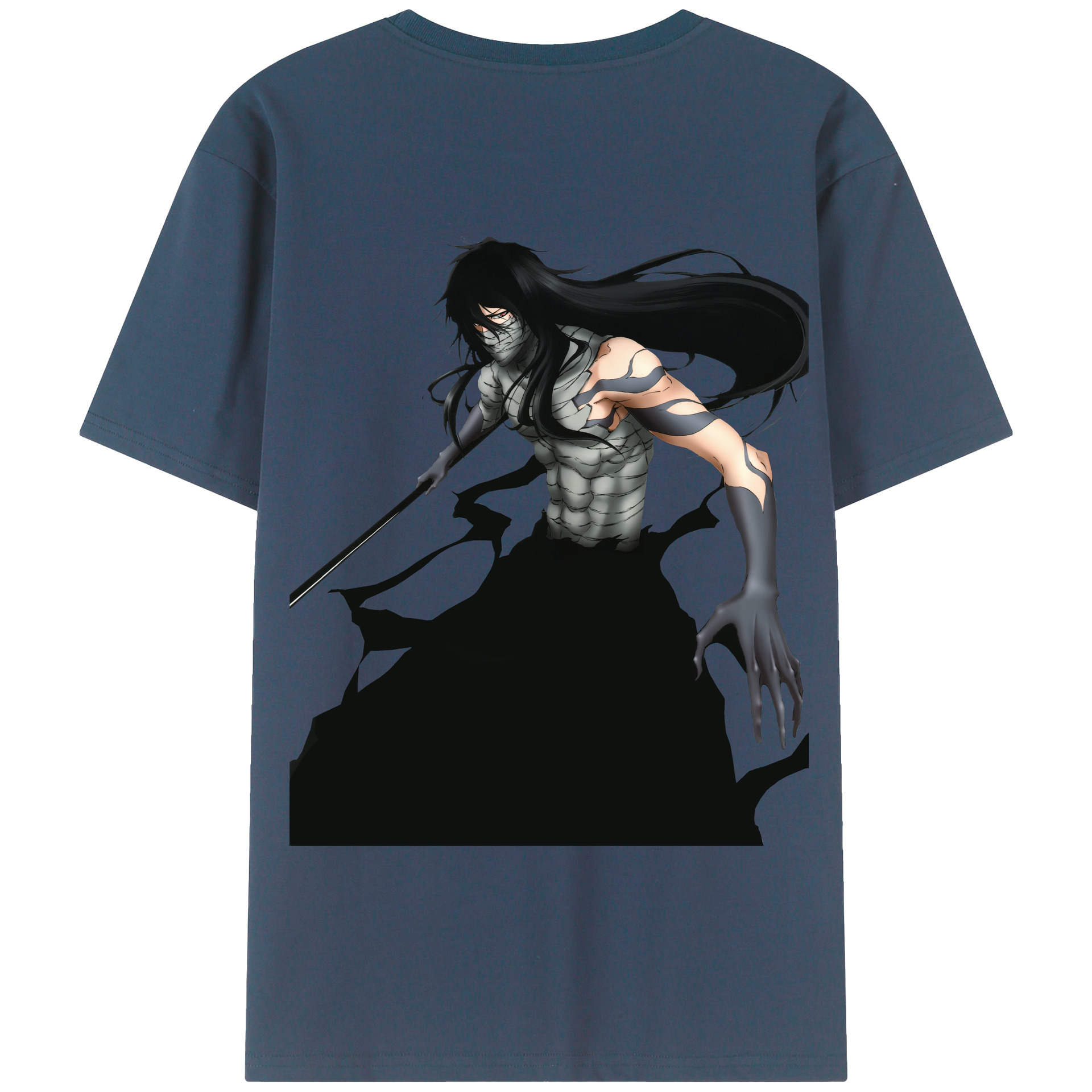 （画像用） ブリーチ 黒崎一護（くろさき いちご）BLEACH Kurosaki Ichigo 綿100％半袖Tシャツ（背面プリント）