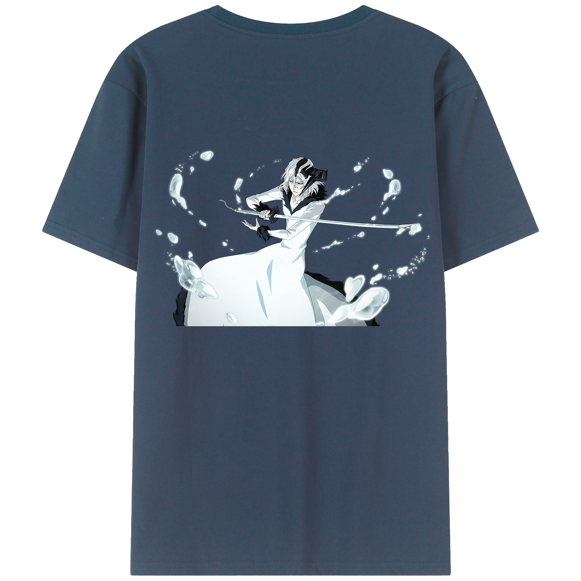 （画像用） ブリーチ 黒崎一護（くろさき いちご）BLEACH Kurosaki Ichigo 綿100％半袖Tシャツ（背面プリント）