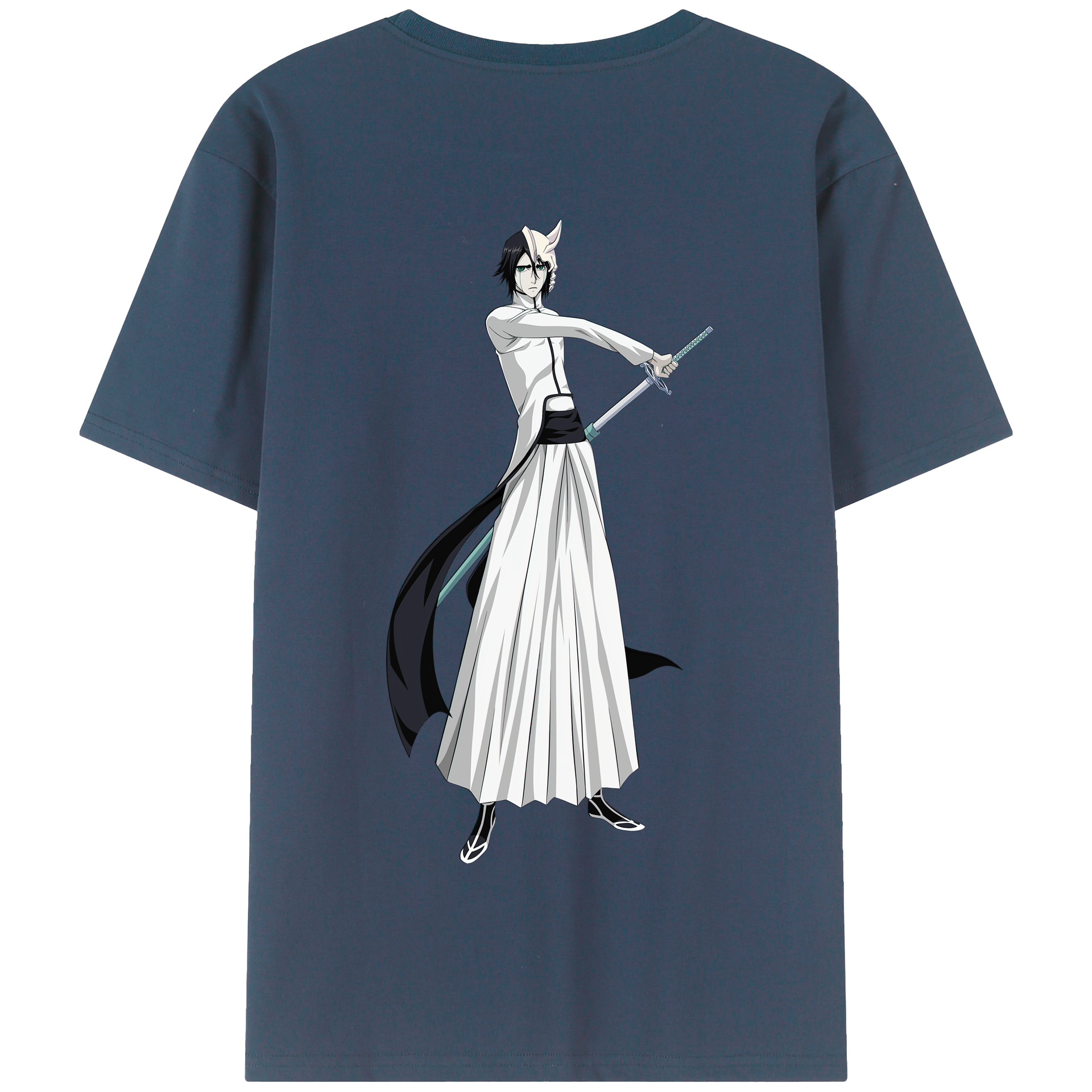 （画像用） ブリーチ ウルキオラ·シファー BLEACH Ulquiorra cifer 綿100％半袖Tシャツ（背面プリント）