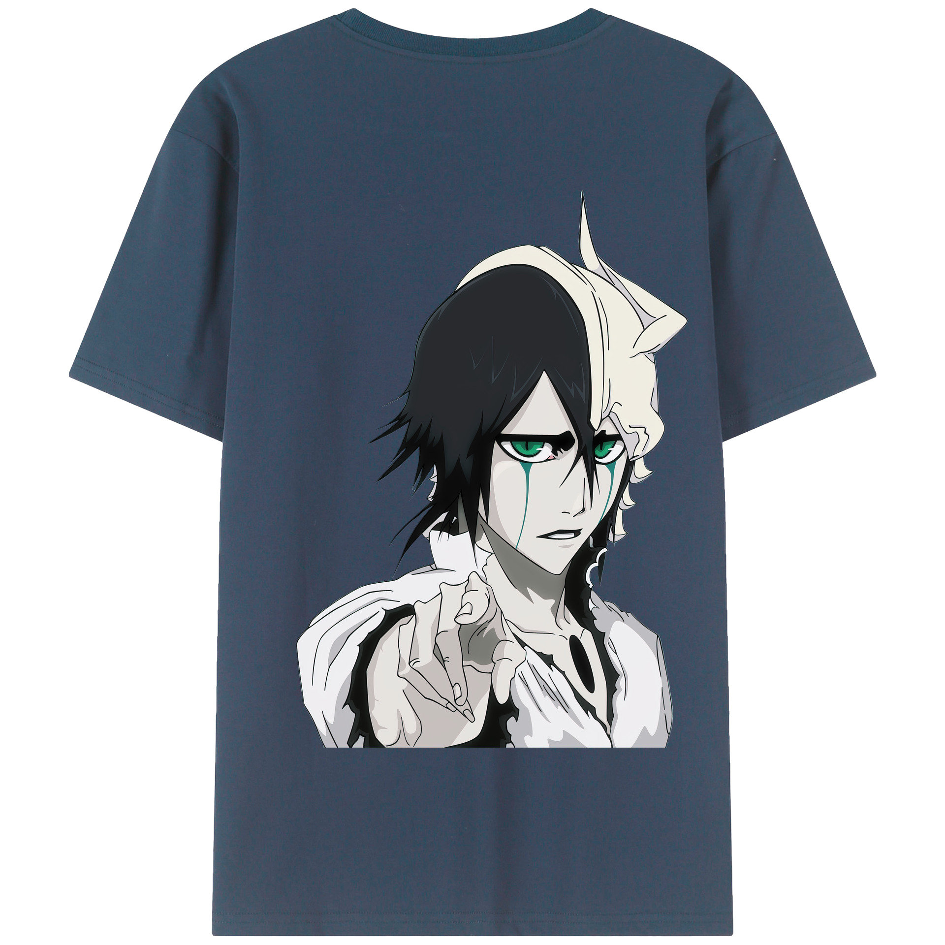 （画像用） ブリーチ ウルキオラ·シファー BLEACH Ulquiorra cifer 綿100％半袖Tシャツ（背面プリント）