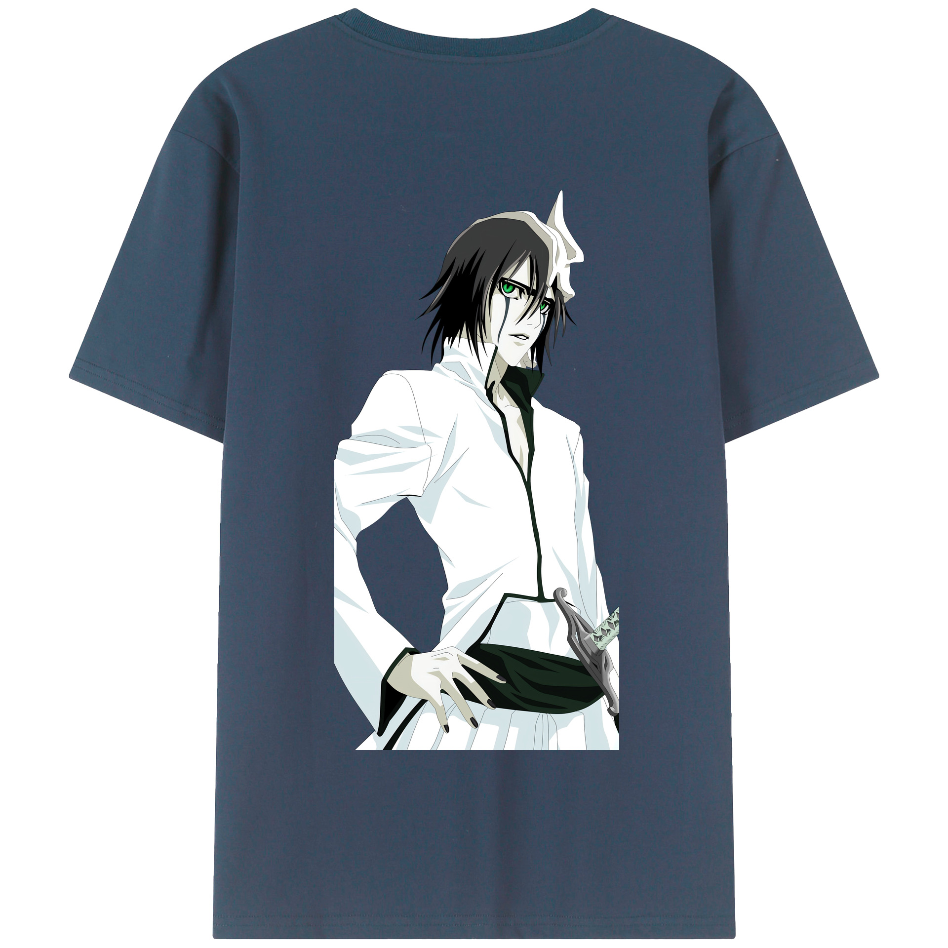 （画像用） ブリーチ ウルキオラ·シファー BLEACH Ulquiorra cifer 綿100％半袖Tシャツ（背面プリント）