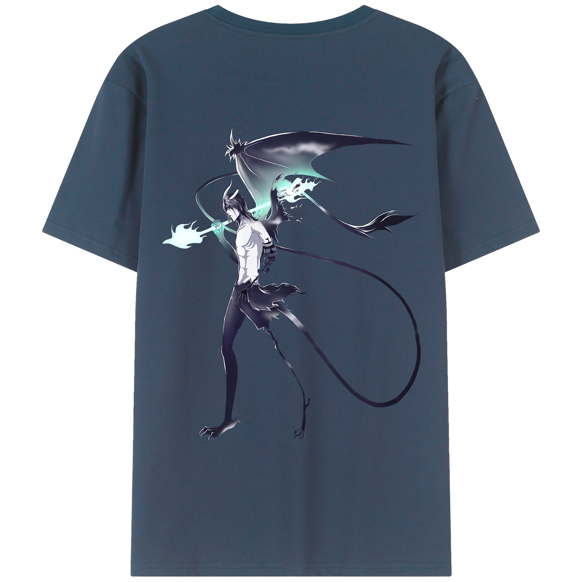 （画像用） ブリーチ ウルキオラ·シファー BLEACH Ulquiorra cifer 綿100％半袖Tシャツ（背面プリント）