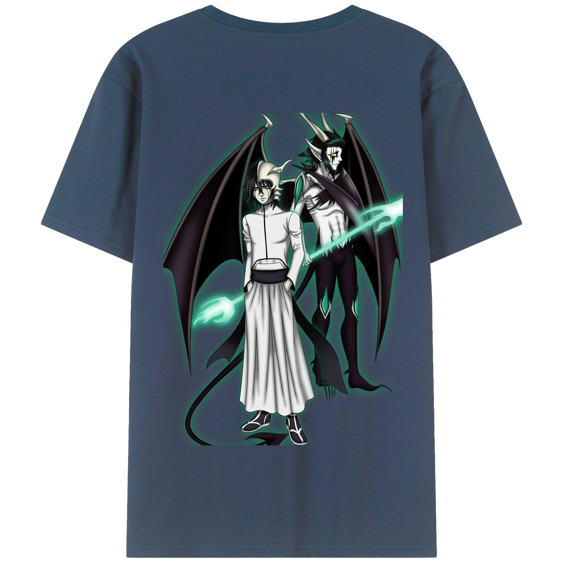 （画像用） ブリーチ ウルキオラ·シファー BLEACH Ulquiorra cifer 綿100％半袖Tシャツ（背面プリント）