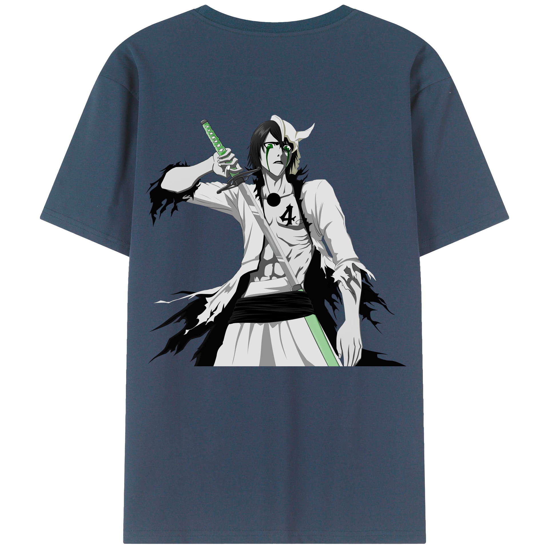 （画像用） ブリーチ ウルキオラ·シファー BLEACH Ulquiorra cifer 綿100％半袖Tシャツ（背面プリント）