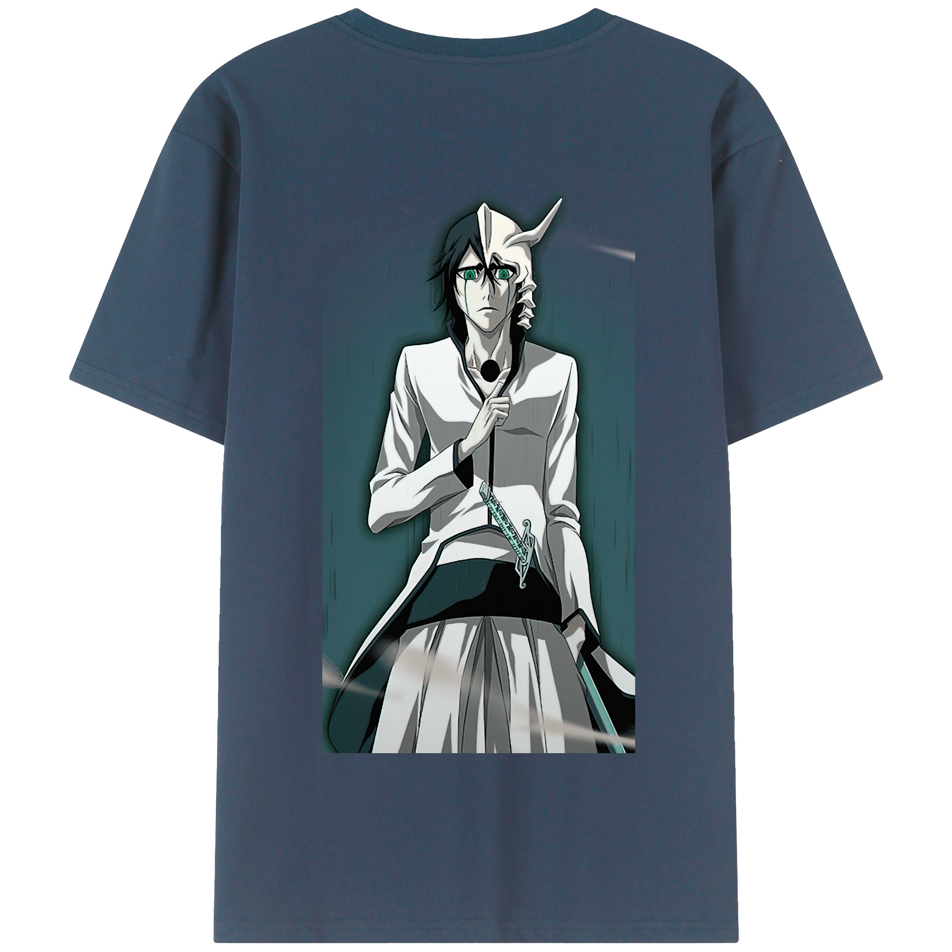 （画像用） ブリーチ ウルキオラ·シファー BLEACH Ulquiorra cifer 綿100％半袖Tシャツ（背面プリント）