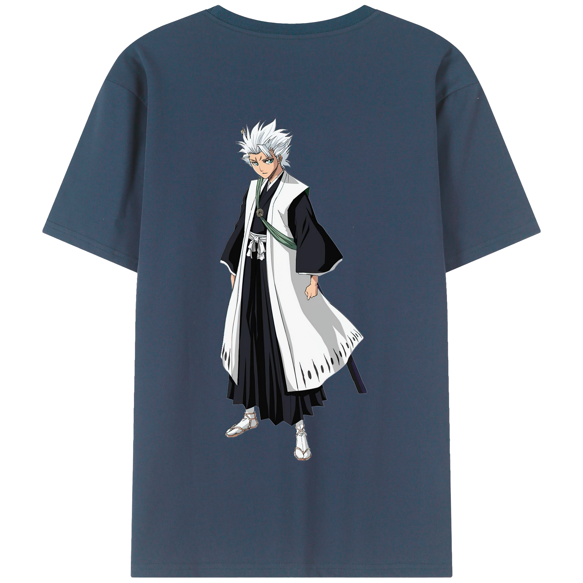 （画像用） ブリーチ 日番谷冬獅郎（ひつがや とうしろう） BLEACH Hitsugaya Toushirou 綿100％半袖Tシャツ（背面プリント）