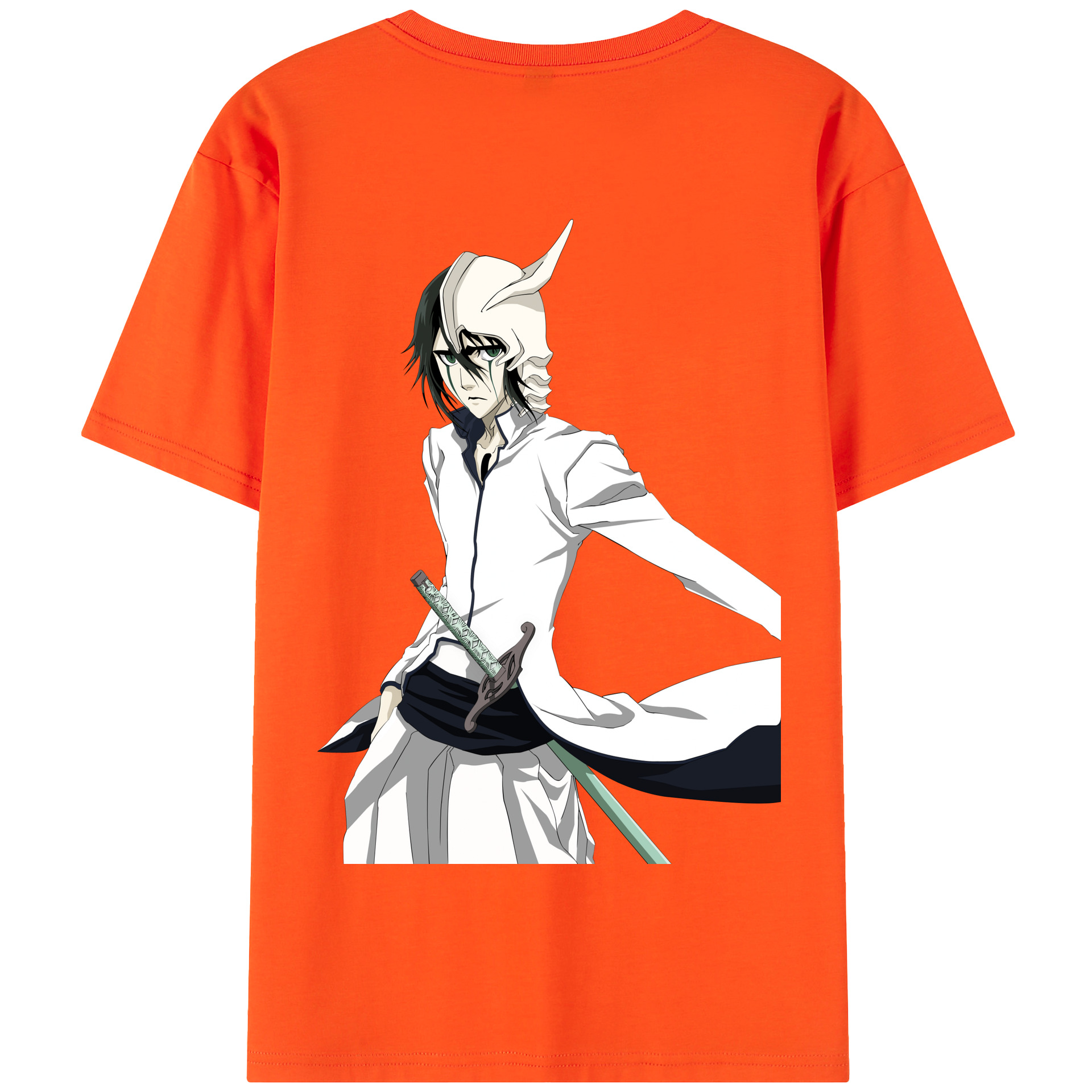 （画像用） ブリーチ ウルキオラ·シファー BLEACH Ulquiorra cifer 綿100％半袖Tシャツ（背面プリント）