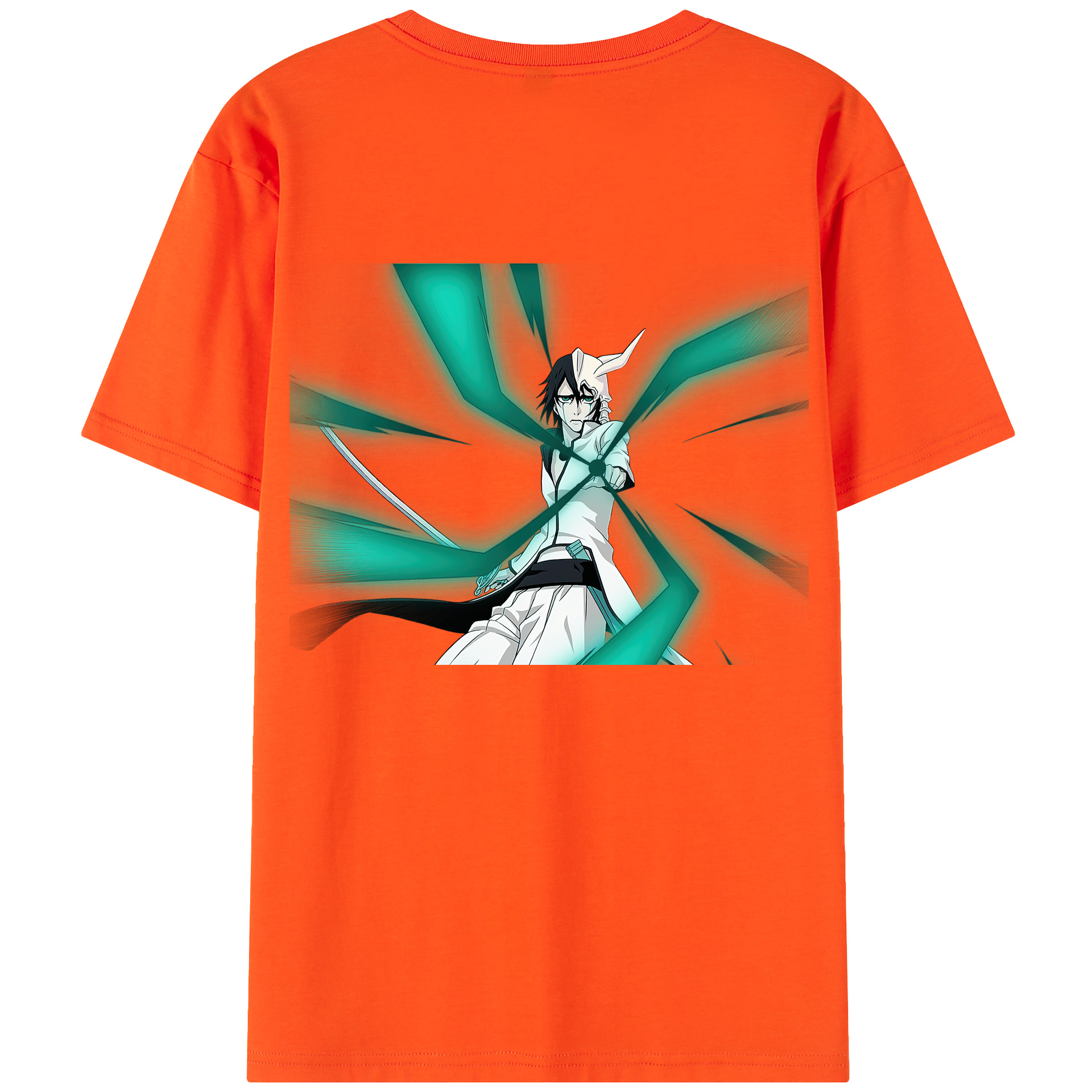 （画像用） ブリーチ ウルキオラ·シファー BLEACH Ulquiorra cifer 綿100％半袖Tシャツ（背面プリント）