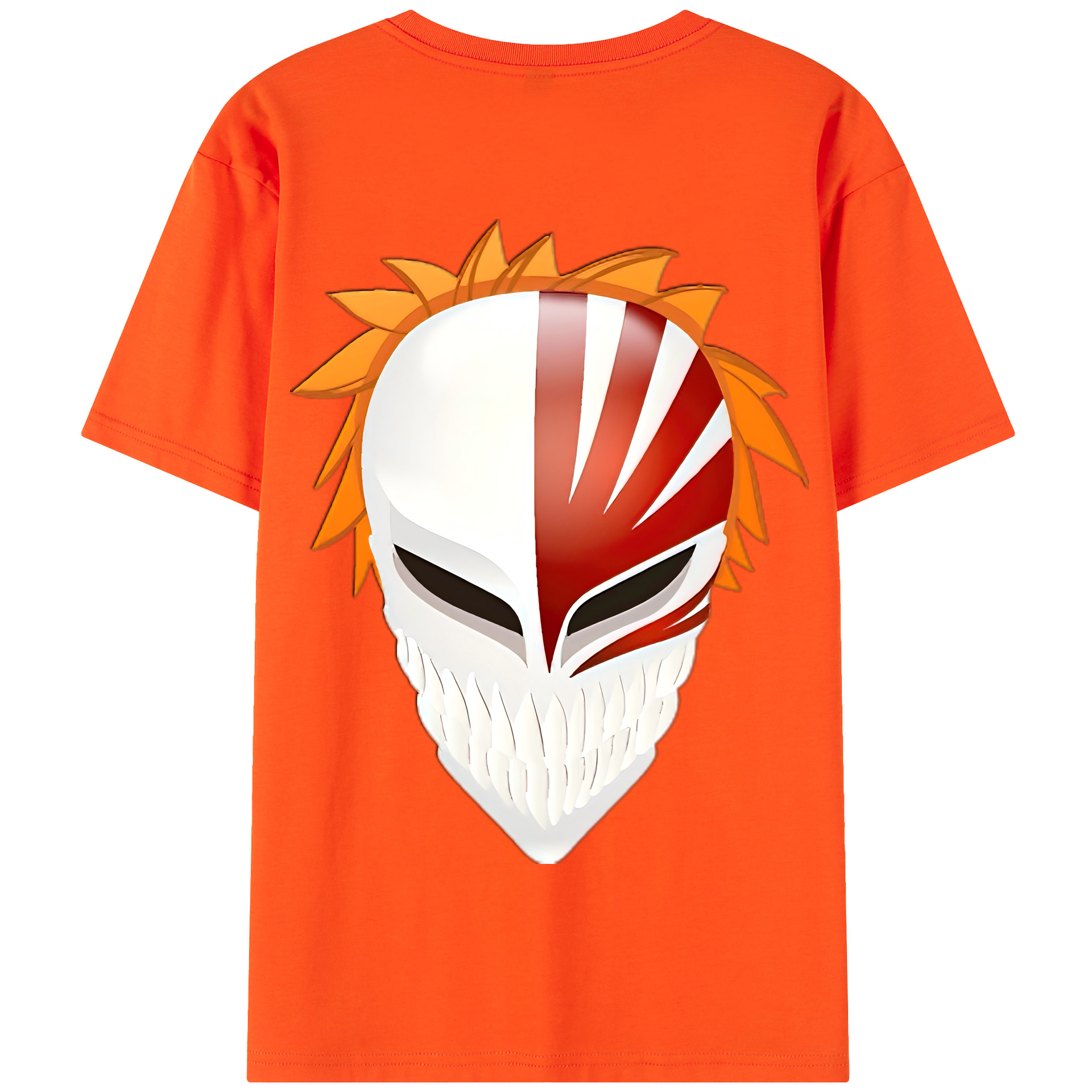 （画像用） ブリーチ 黒崎一護（くろさき いちご）BLEACH Kurosaki Ichigo 綿100％半袖Tシャツ（背面プリント）