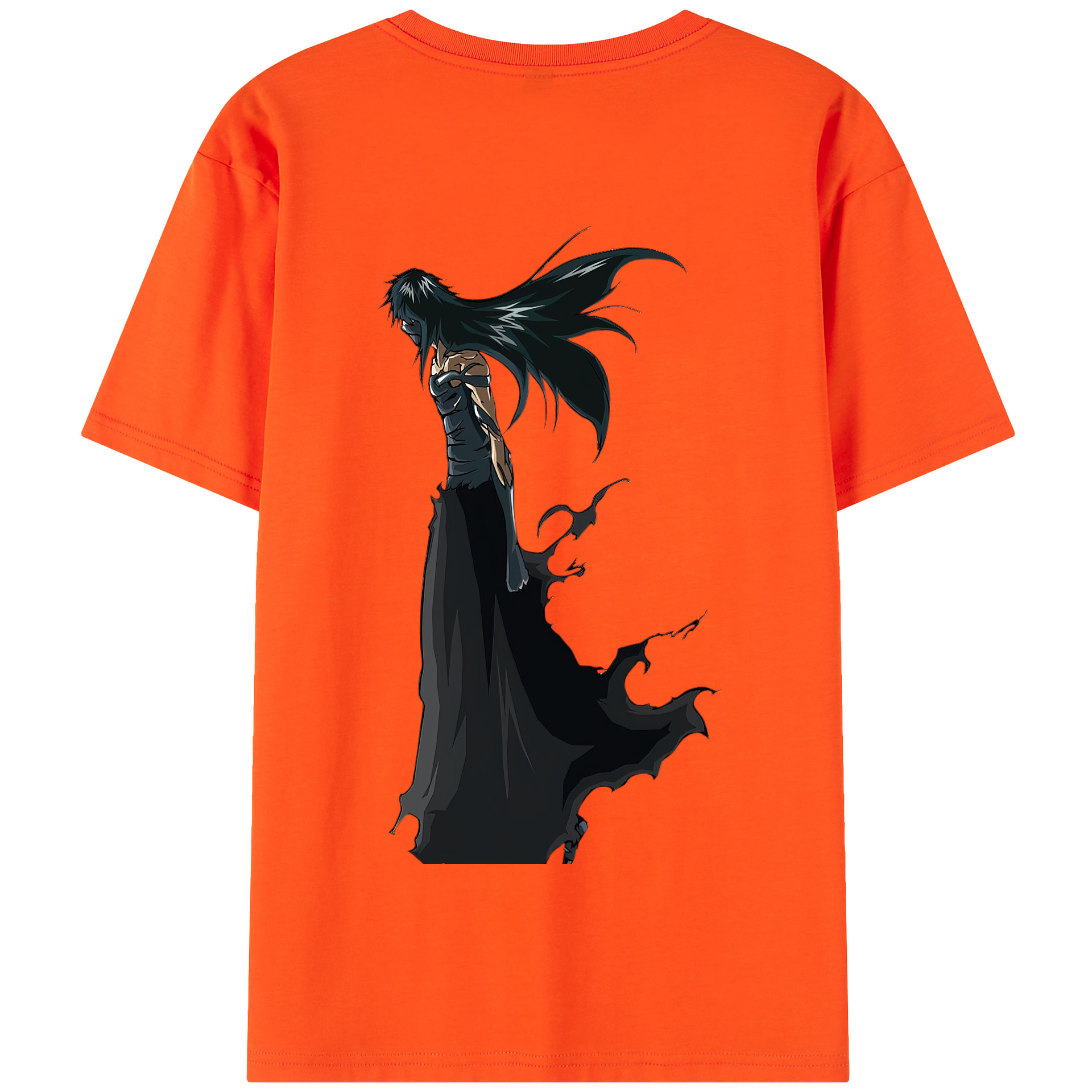 （画像用） ブリーチ 黒崎一護（くろさき いちご）BLEACH Kurosaki Ichigo 綿100％半袖Tシャツ（背面プリント）