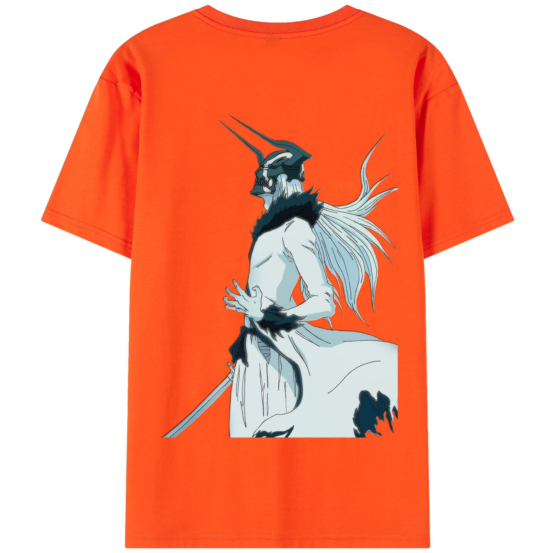 （画像用） ブリーチ 黒崎一護（くろさき いちご）BLEACH Kurosaki Ichigo 綿100％半袖Tシャツ（背面プリント）