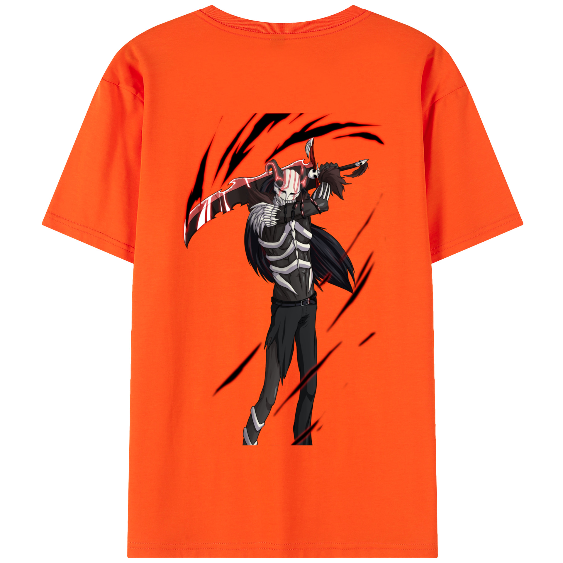 （画像用） ブリーチ 黒崎一護（くろさき いちご）BLEACH Kurosaki Ichigo 綿100％半袖Tシャツ（背面プリント）