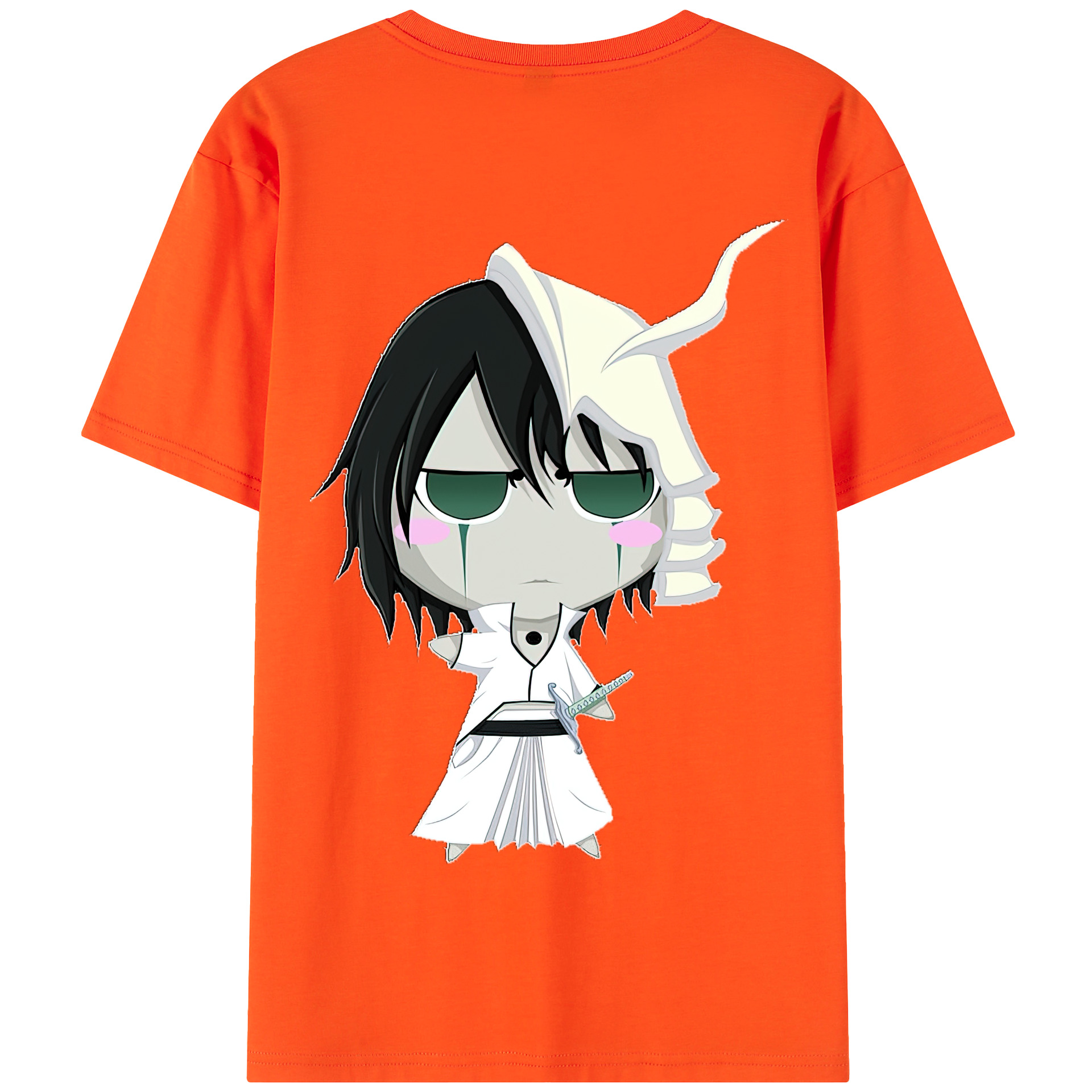 （画像用） ブリーチ ウルキオラ·シファー BLEACH Ulquiorra cifer 綿100％半袖Tシャツ（背面プリント）