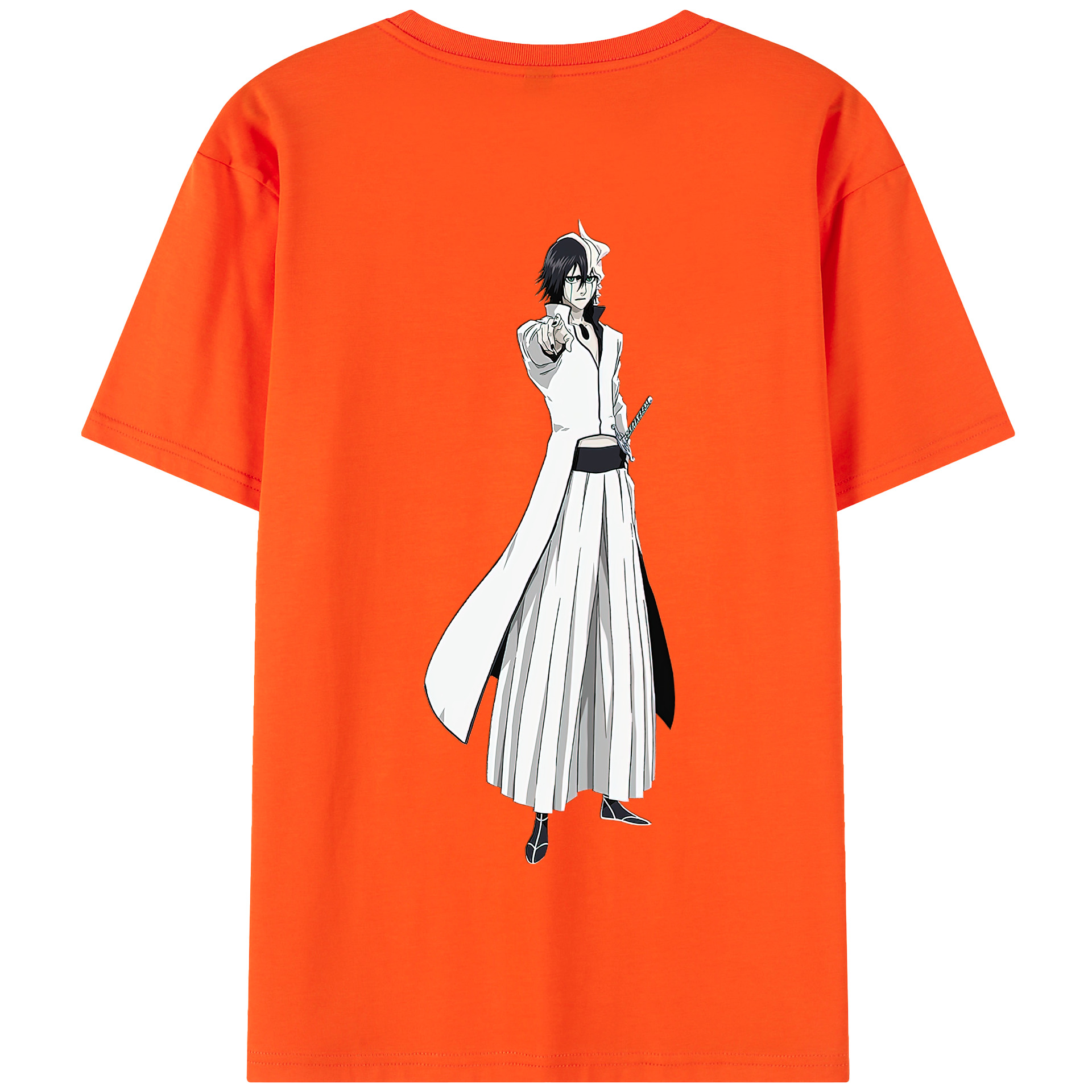 （画像用） ブリーチ ウルキオラ·シファー BLEACH Ulquiorra cifer 綿100％半袖Tシャツ（背面プリント）