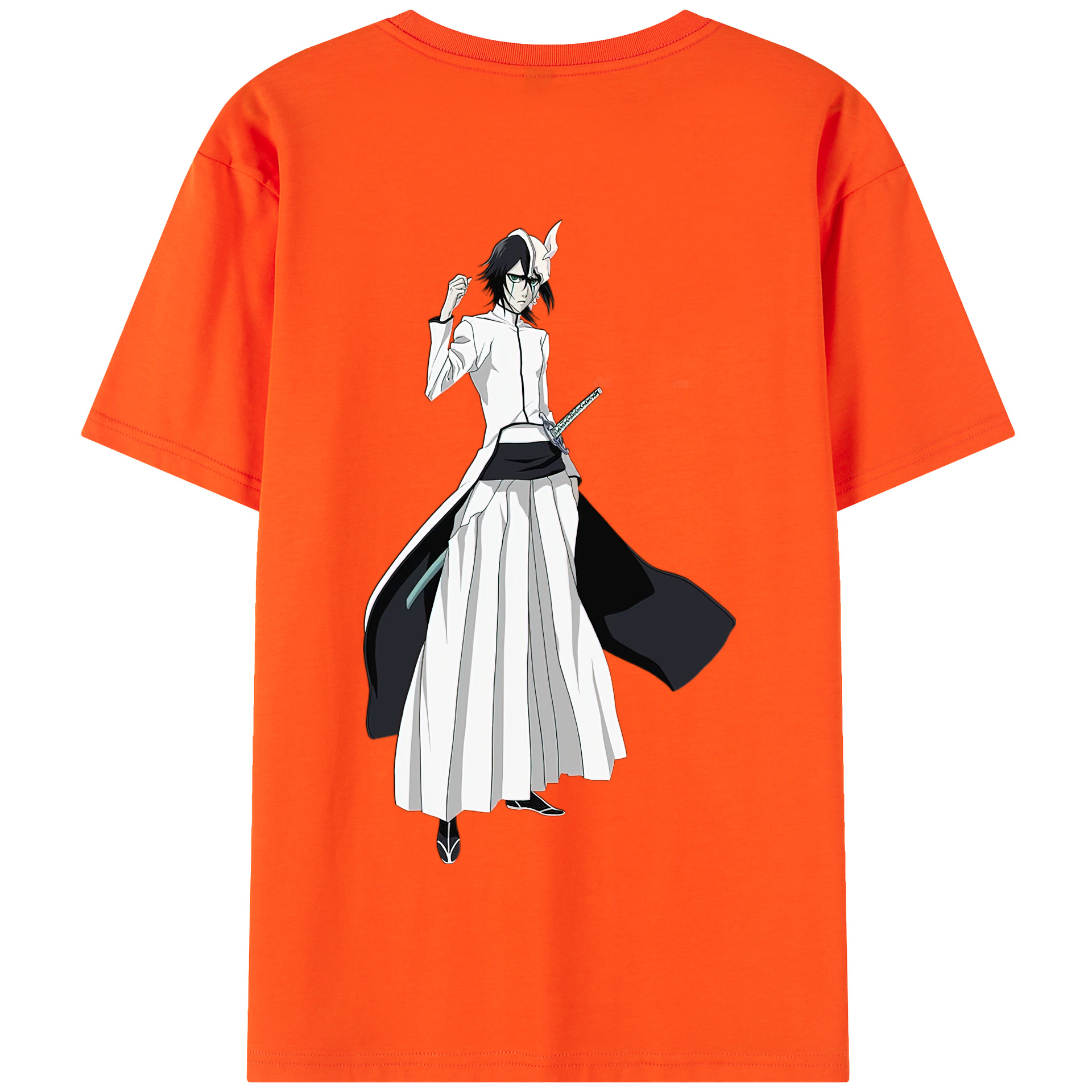 （画像用） ブリーチ ウルキオラ·シファー BLEACH Ulquiorra cifer 綿100％半袖Tシャツ（背面プリント）