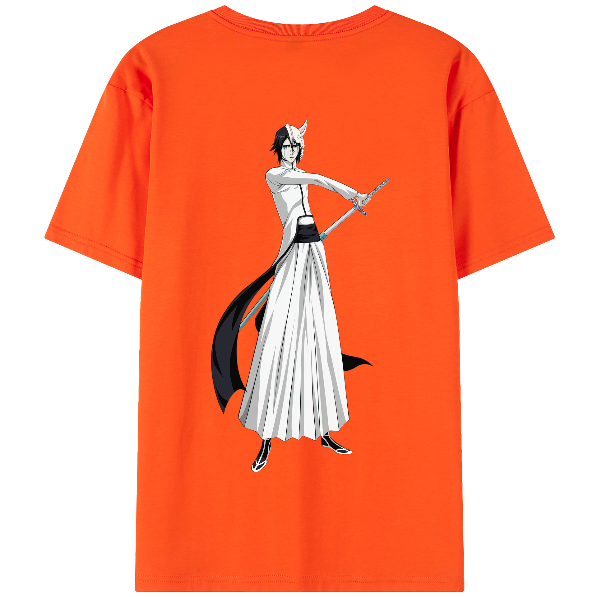 （画像用） ブリーチ ウルキオラ·シファー BLEACH Ulquiorra cifer 綿100％半袖Tシャツ（背面プリント）
