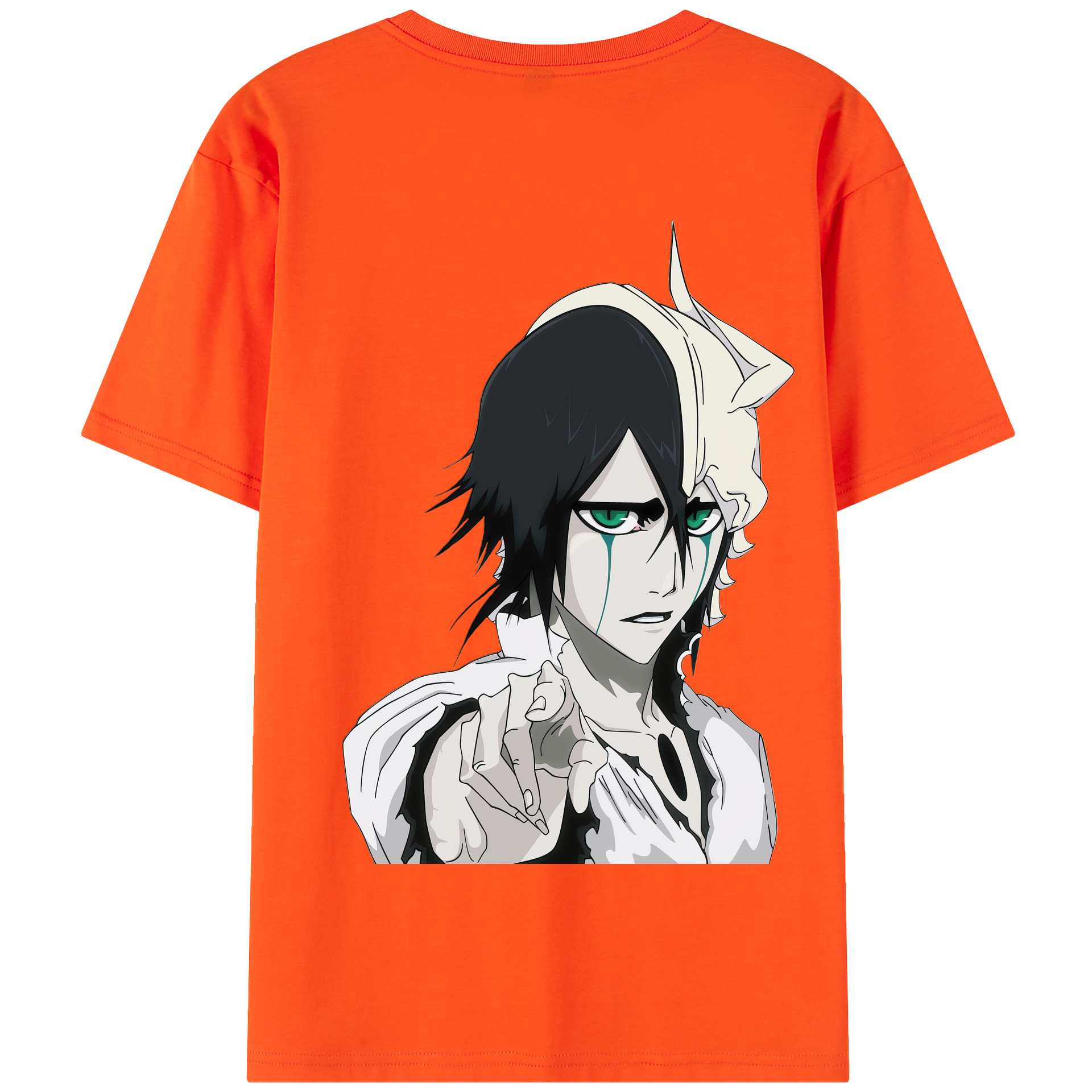 （画像用） ブリーチ ウルキオラ·シファー BLEACH Ulquiorra cifer 綿100％半袖Tシャツ（背面プリント）