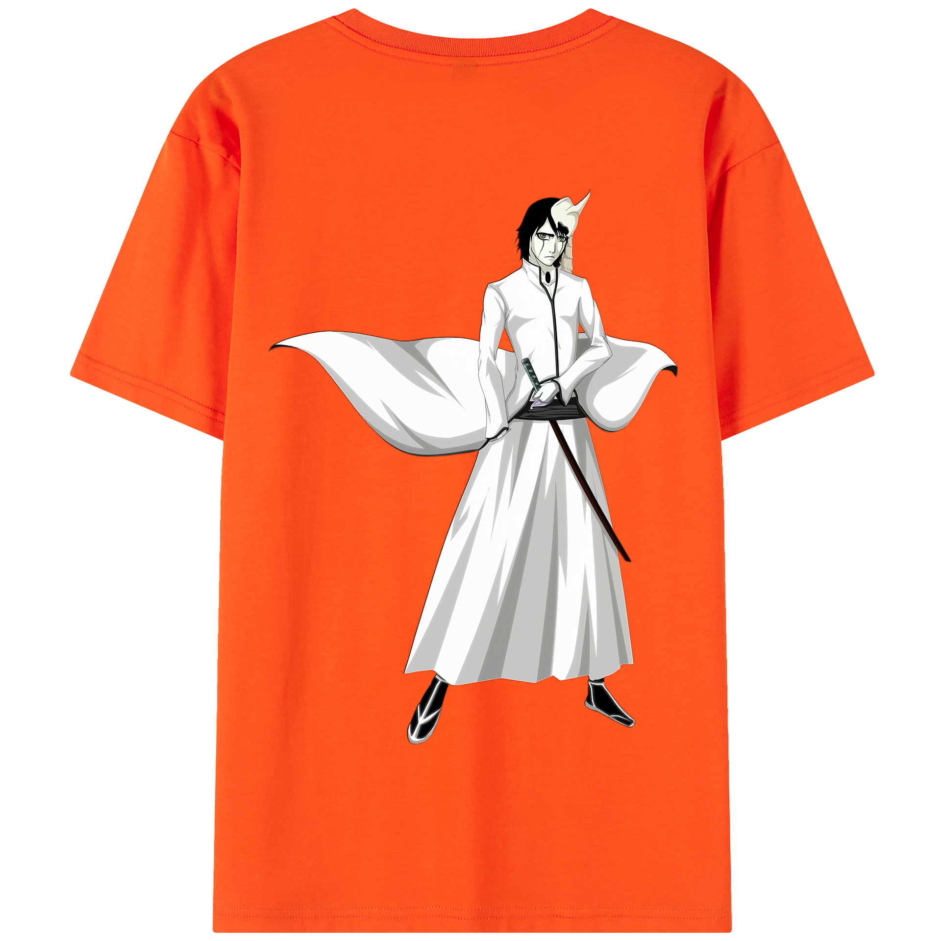 （画像用） ブリーチ ウルキオラ·シファー BLEACH Ulquiorra cifer 綿100％半袖Tシャツ（背面プリント）