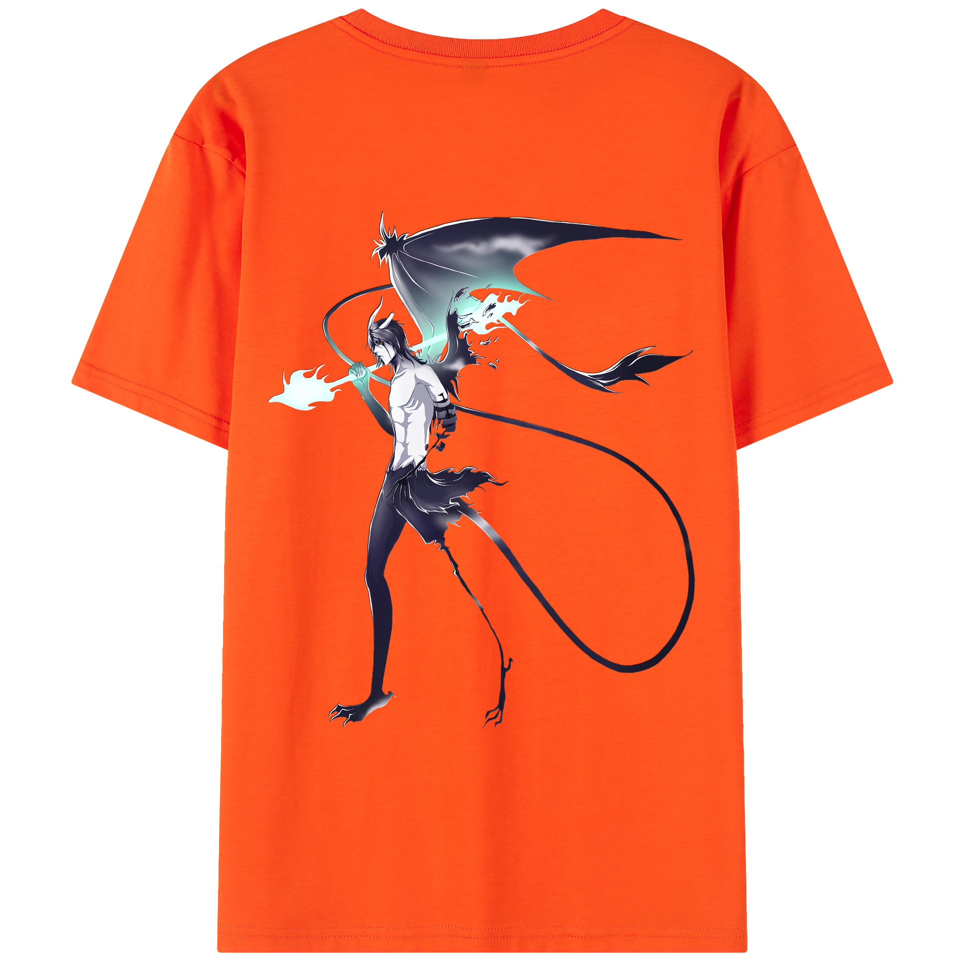 （画像用） ブリーチ ウルキオラ·シファー BLEACH Ulquiorra cifer 綿100％半袖Tシャツ（背面プリント）