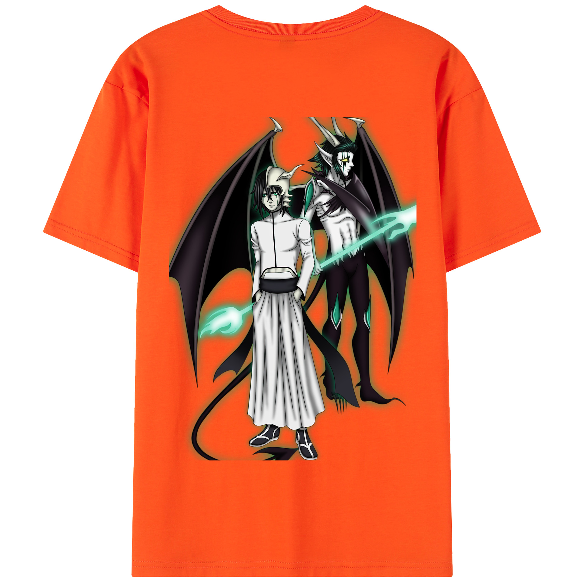 （画像用） ブリーチ ウルキオラ·シファー BLEACH Ulquiorra cifer 綿100％半袖Tシャツ（背面プリント）