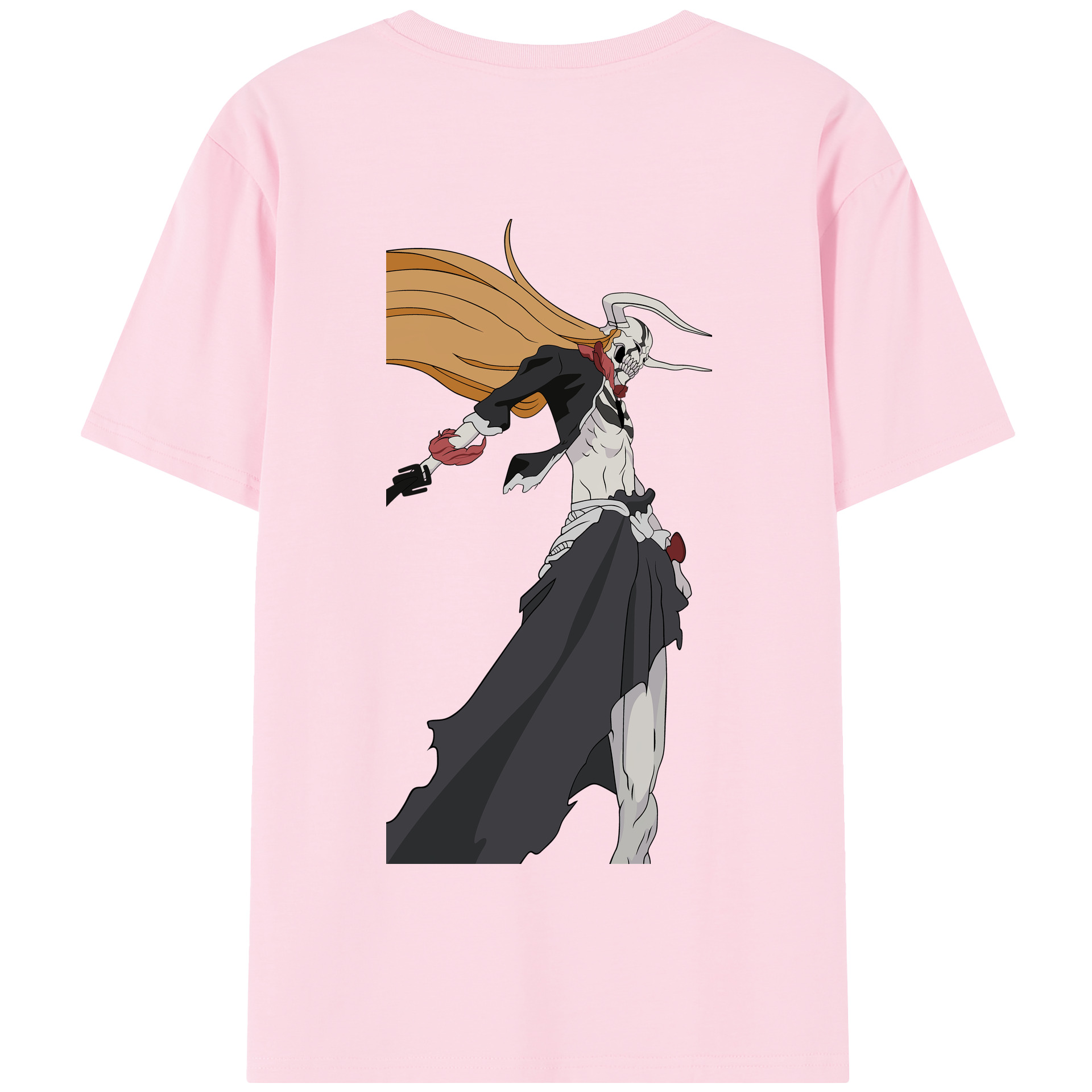 （画像用） ブリーチ 黒崎一護（くろさき いちご）BLEACH Kurosaki Ichigo 綿100％半袖Tシャツ（背面プリント）