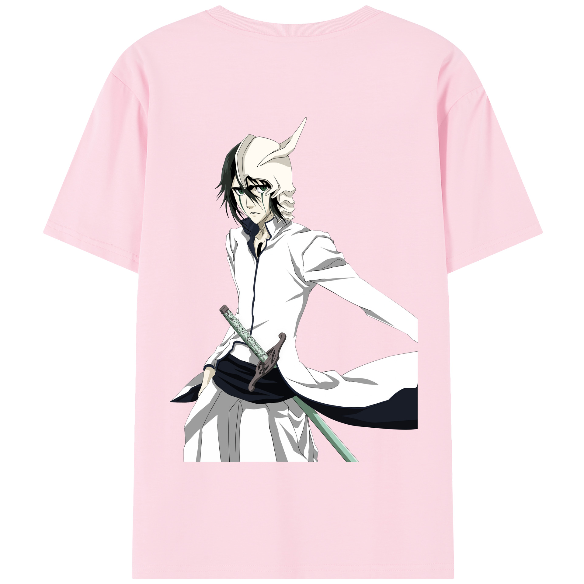 （画像用） ブリーチ ウルキオラ·シファー BLEACH Ulquiorra cifer 綿100％半袖Tシャツ（背面プリント）