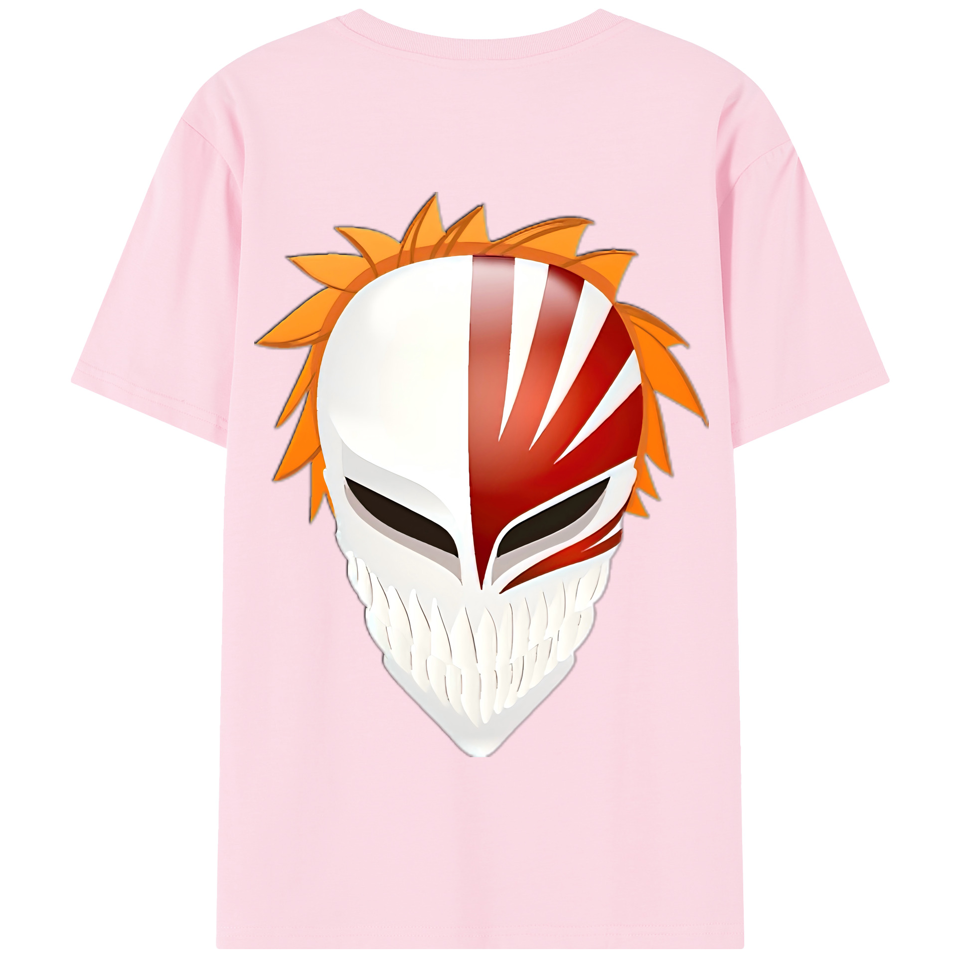 （画像用） ブリーチ 黒崎一護（くろさき いちご）BLEACH Kurosaki Ichigo 綿100％半袖Tシャツ（背面プリント）