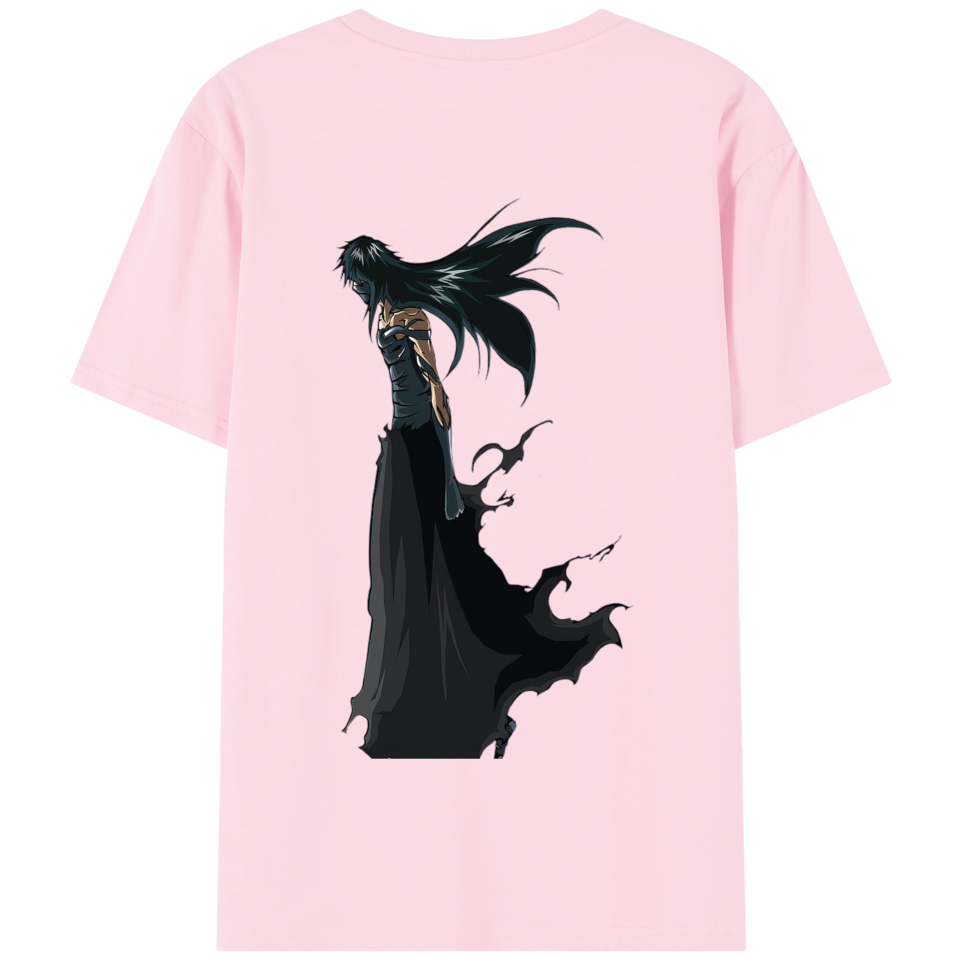（画像用） ブリーチ 黒崎一護（くろさき いちご）BLEACH Kurosaki Ichigo 綿100％半袖Tシャツ（背面プリント）