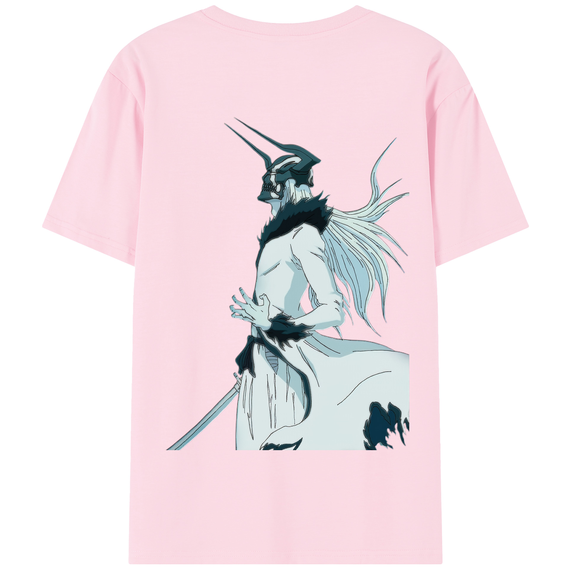（画像用） ブリーチ 黒崎一護（くろさき いちご）BLEACH Kurosaki Ichigo 綿100％半袖Tシャツ（背面プリント）